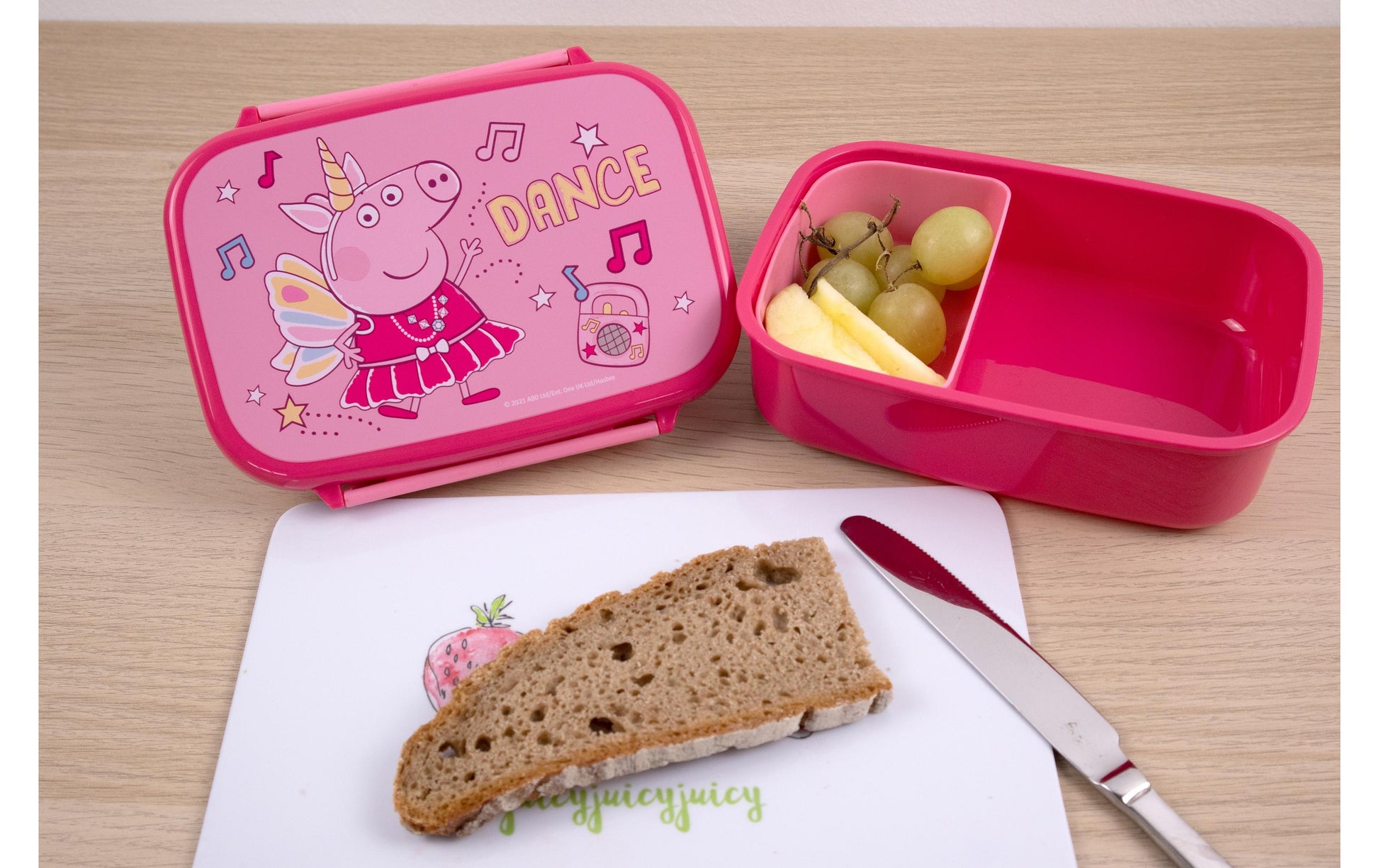 Scooli Lunchbox, 18 × 13,5 × 6 cm, Kunststoff, mit Unterteilung, rosa