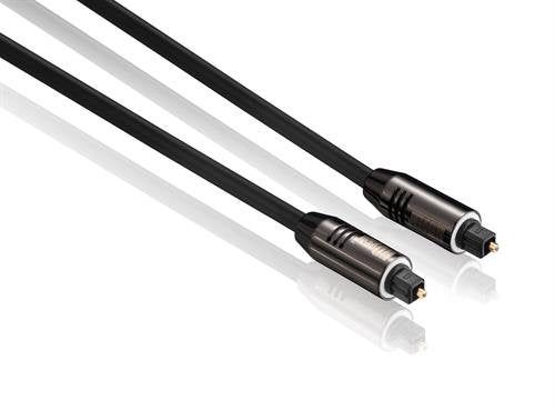 PureLink Toslink-Kabel (optisch) – Toslink Stecker–Toslink Stecker – 1 m, vergoldete Stecker