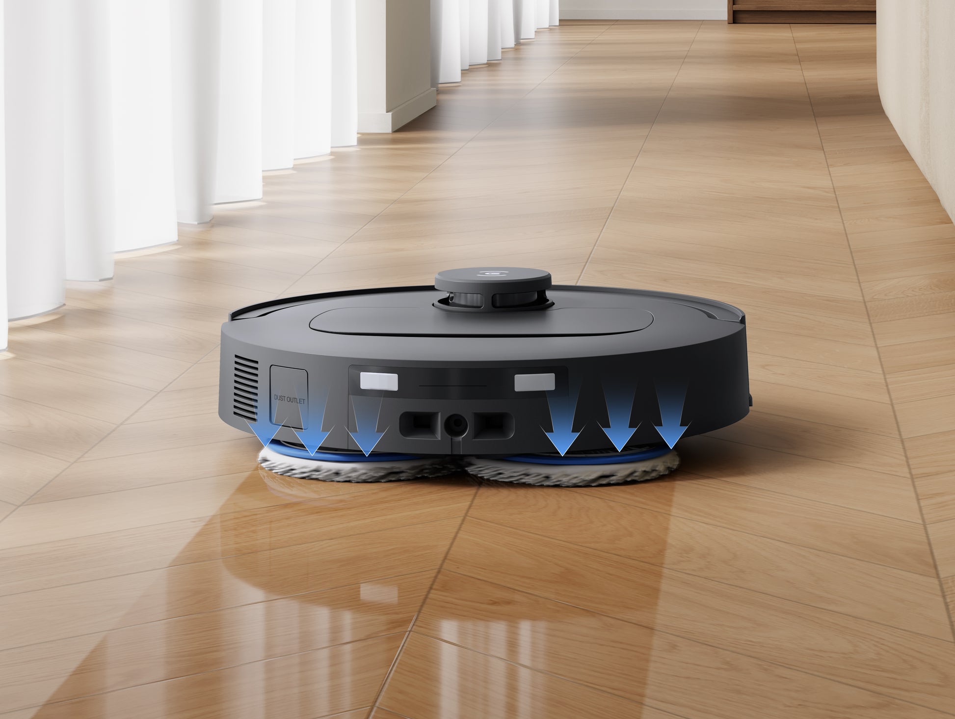 Ecovacs Saugroboter DEEBOT T30e OMNI, mit Absaugstation, mit Wischfunktion – 25000 Pa, 180 min, Höhe 100 mm