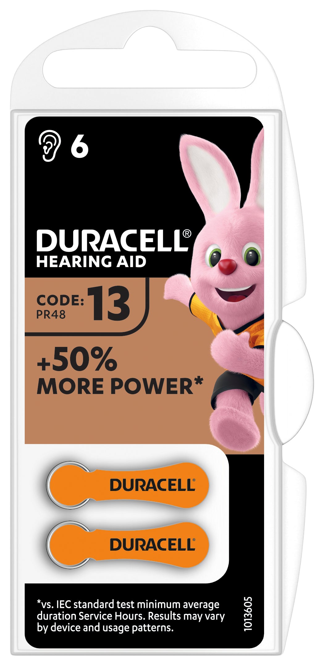 Duracell PR48 Akku 1,45 V 310 mAh 0,45 Wh Zink-Luft – für Hörgeräte