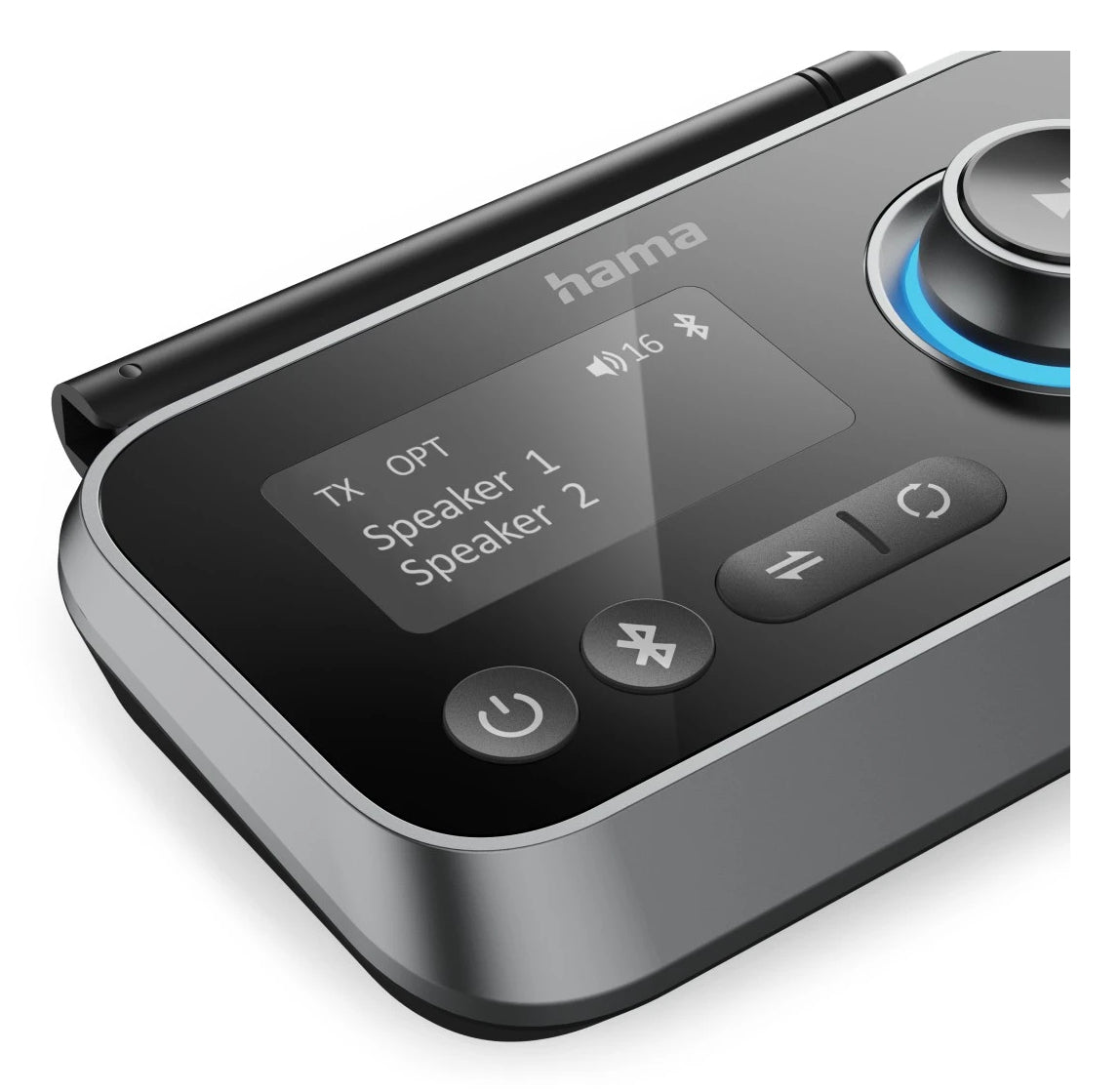 Hama Link.it duo – Bluetooth Audio-Adapter (Tx/Rx) – Bluetooth 5,2, 10 m – aptX – USB – schwarz