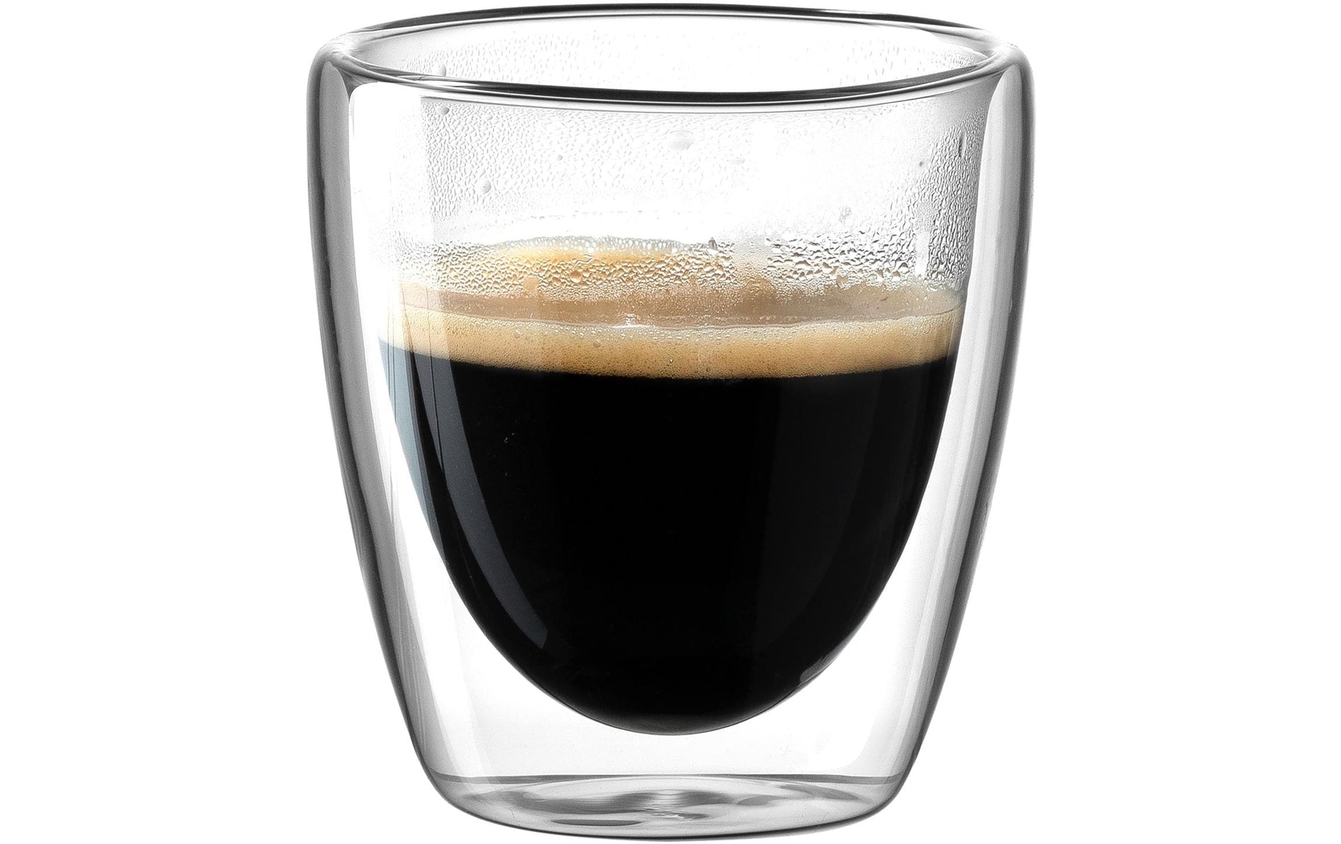 LEONARDO Tasse – 2er Set, 100 ml, Ø 6,3 cm, H 8,0 cm, Borosilikatglas, doppelwandig, spülmaschinenfest