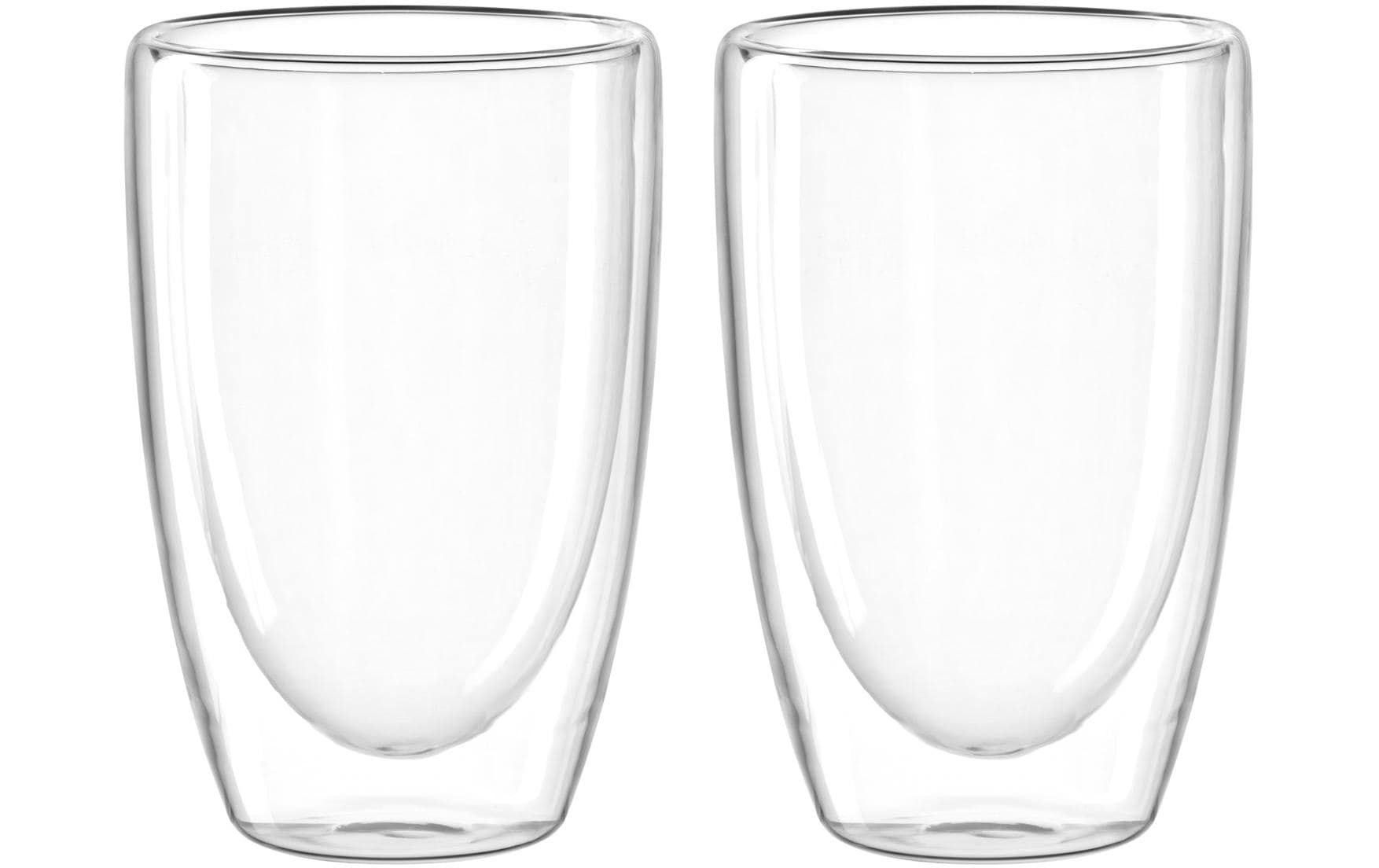 LEONARDO Thermobecher – 0,40 l, Borosilikatglas, transparent, doppelwandig