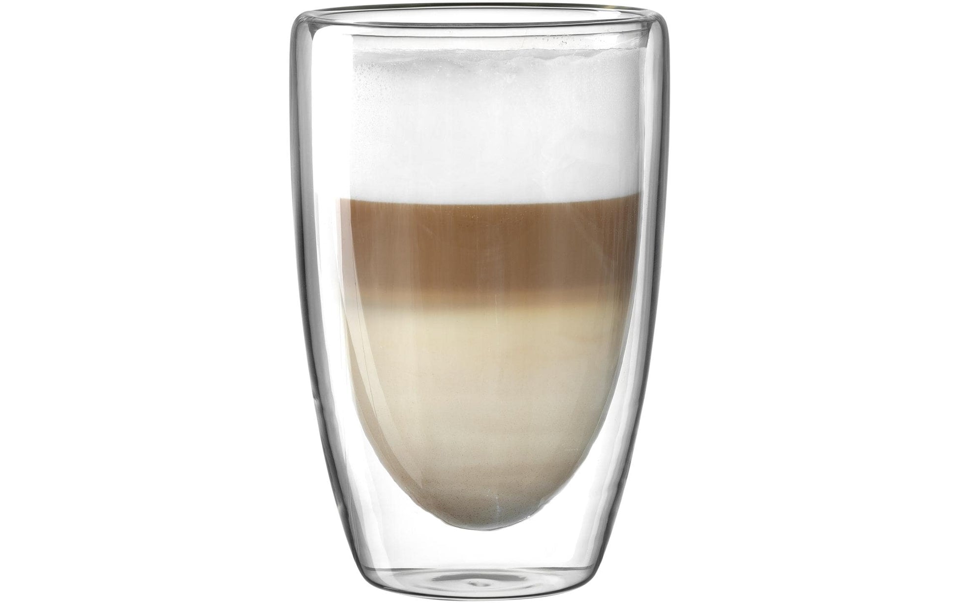 LEONARDO Thermobecher – 0,40 l, Borosilikatglas, transparent, doppelwandig