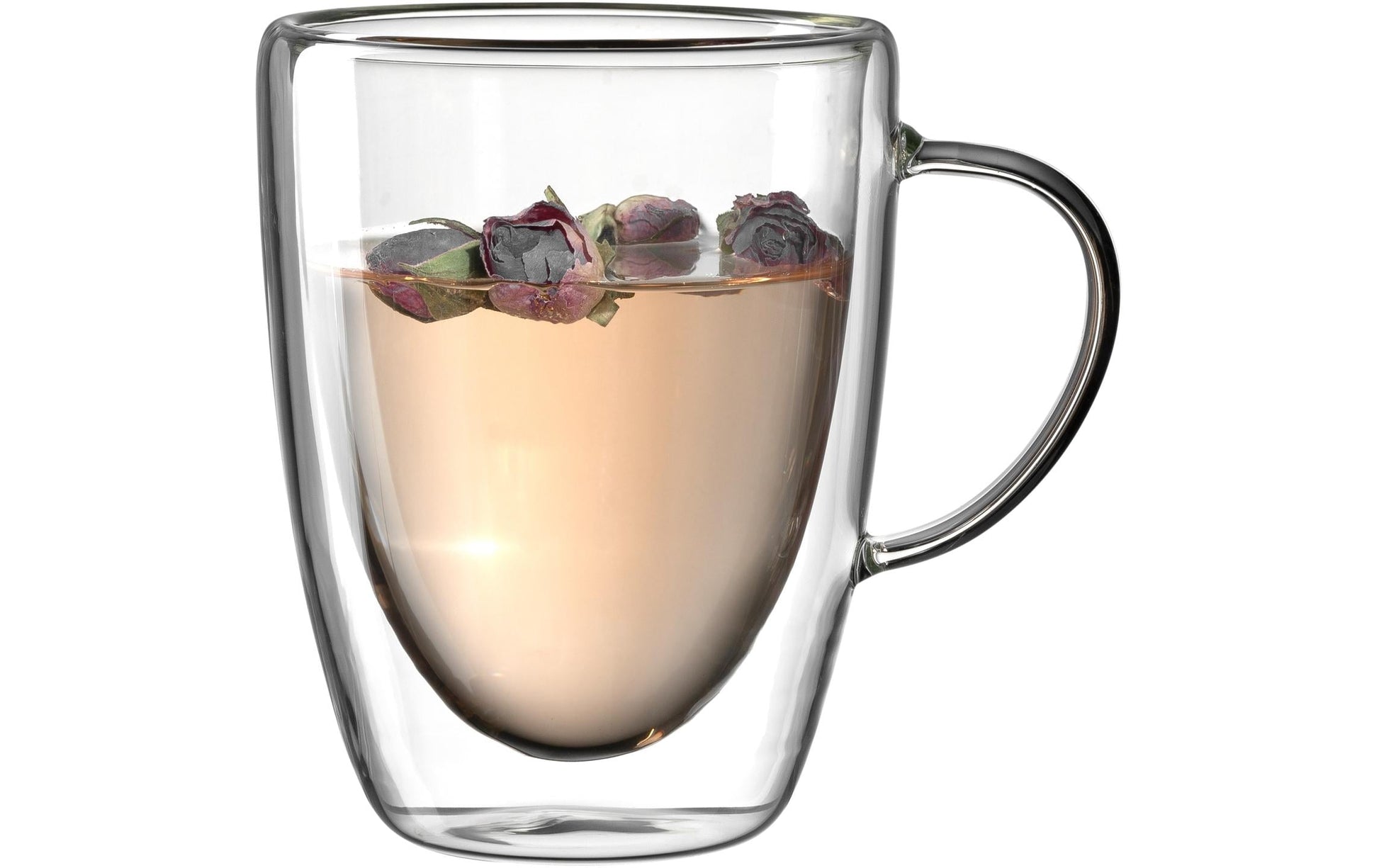 LEONARDO Kaffeetasse – 4er Set, 300 ml, Ø 9 cm, Borosilikatglas, doppelwandig