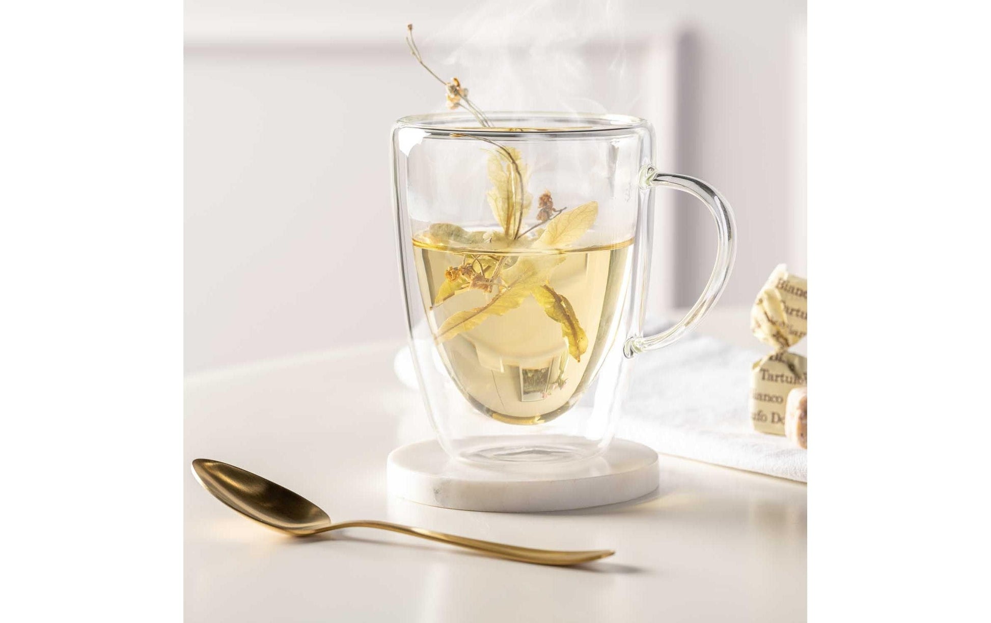 LEONARDO Kaffeetasse – 4er Set, 300 ml, Ø 9 cm, Borosilikatglas, doppelwandig