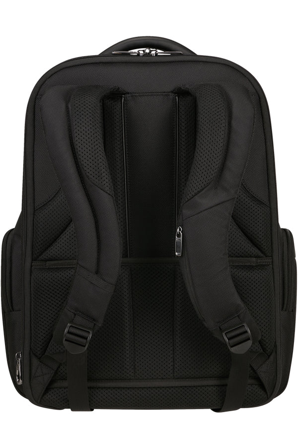 Samsonite Pro-DLX 6 3V Notebook-Rucksack – für Notebooks bis 17,3", RFID-Fach, USB-Anschluss, Nylon, schwarz