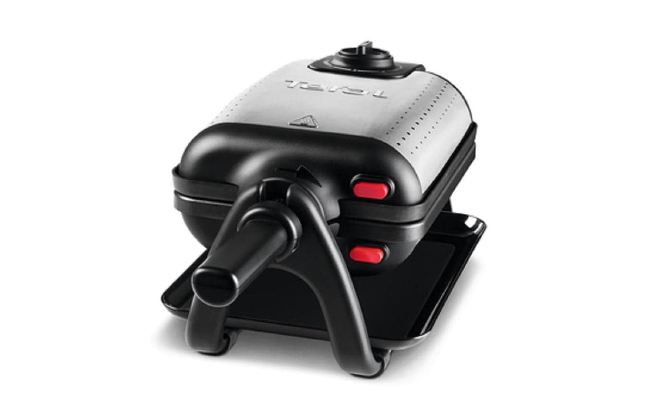 Tefal Waffeleisen WM755DCH – 2 Waffeln, 4in1 (Waffel/Toast/Panini/Grill), 1'200 W – Schwarz/Edelstahl