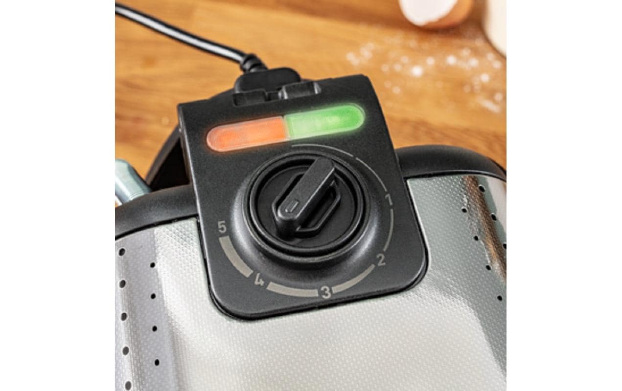 Tefal Waffeleisen WM755DCH – 2 Waffeln, 4in1 (Waffel/Toast/Panini/Grill), 1'200 W – Schwarz/Edelstahl