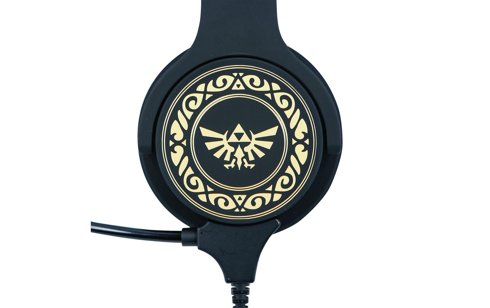 OTL Technologies Zelda Study – On-Ear Gaming-Headset – 3,5 mm Klinke, abnehmbares Boom-Mikrofon – Grau/Braun