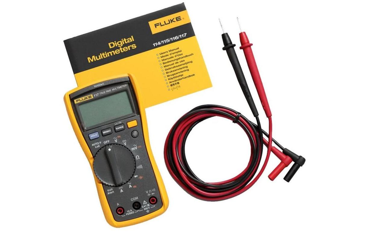 Fluke 117 – Multimeter, 600 V AC, 10 A AC