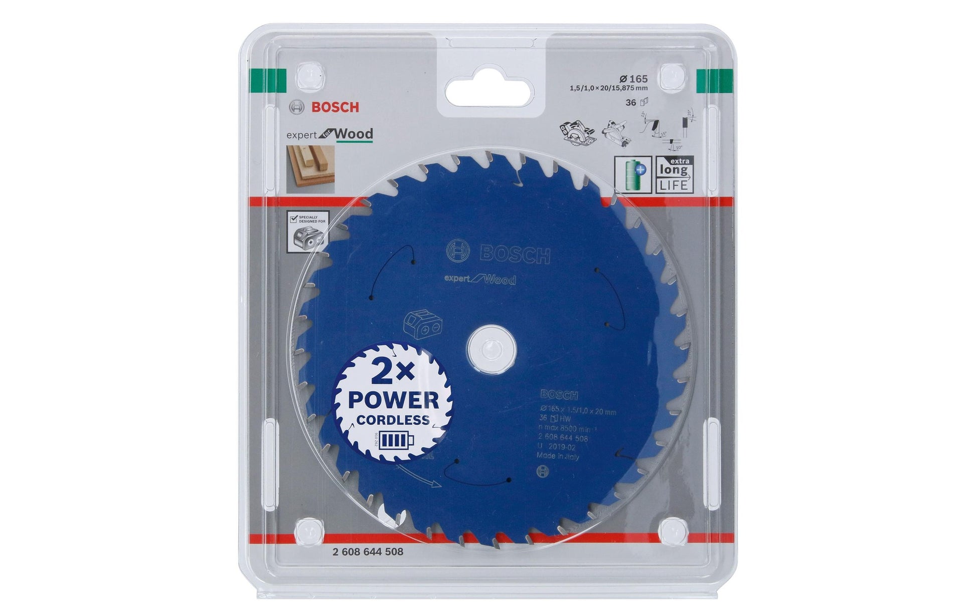 Bosch Professional – Kreissägeblatt, Expert, 165 mm × 1,5 mm × 20 mm