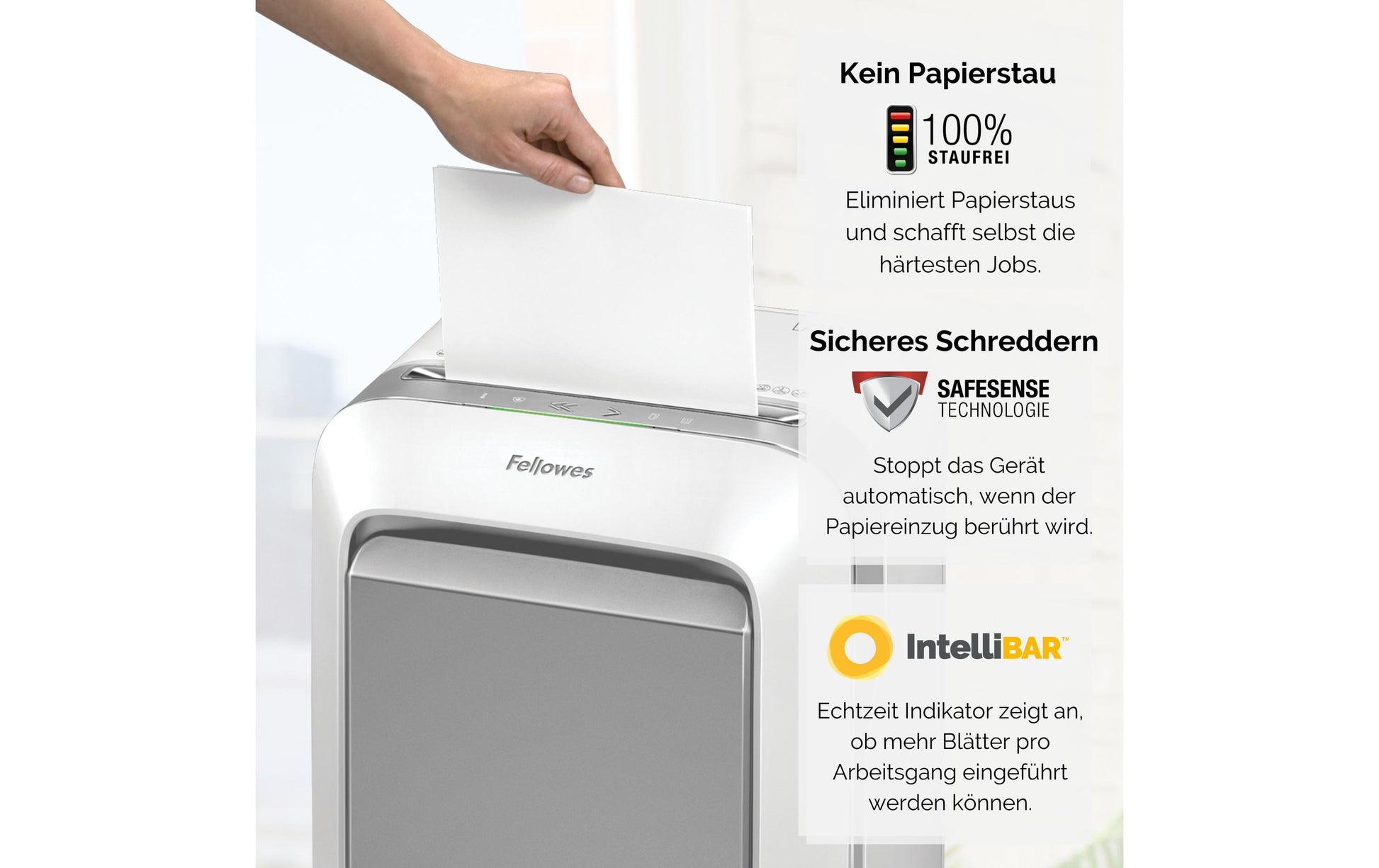 Fellowes LX211 – Aktenvernichter, DIN P-5, Mikroschnitt 2 × 12 mm, 15 Blatt, 23 l