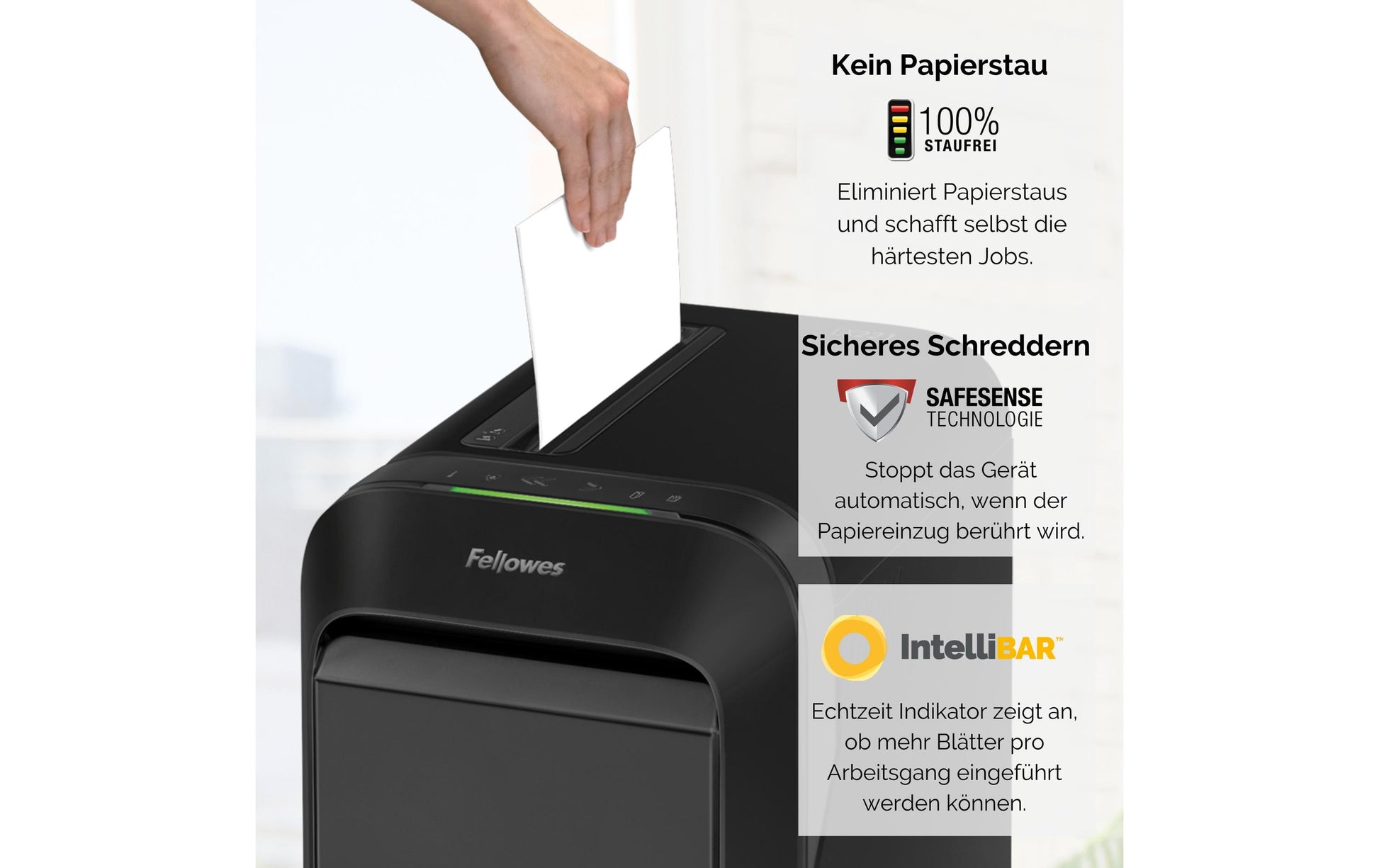 Fellowes LX221 – Aktenvernichter, DIN P-5, Mikroschnitt 2 × 12 mm, 20 Blatt, 30 l