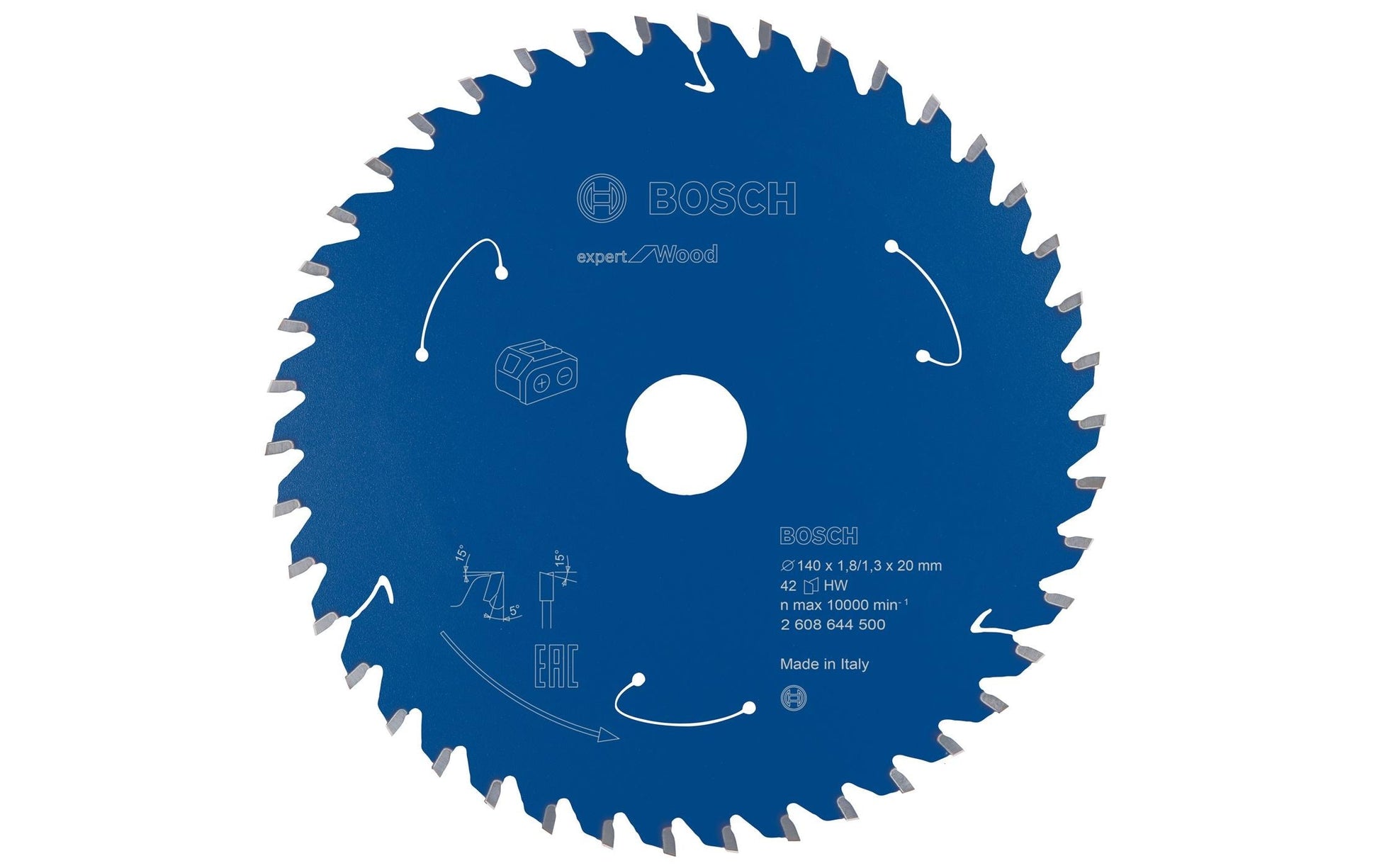 Bosch Professional – Kreissägeblatt, Z 42, 140 mm × 20 mm × 1,3 mm