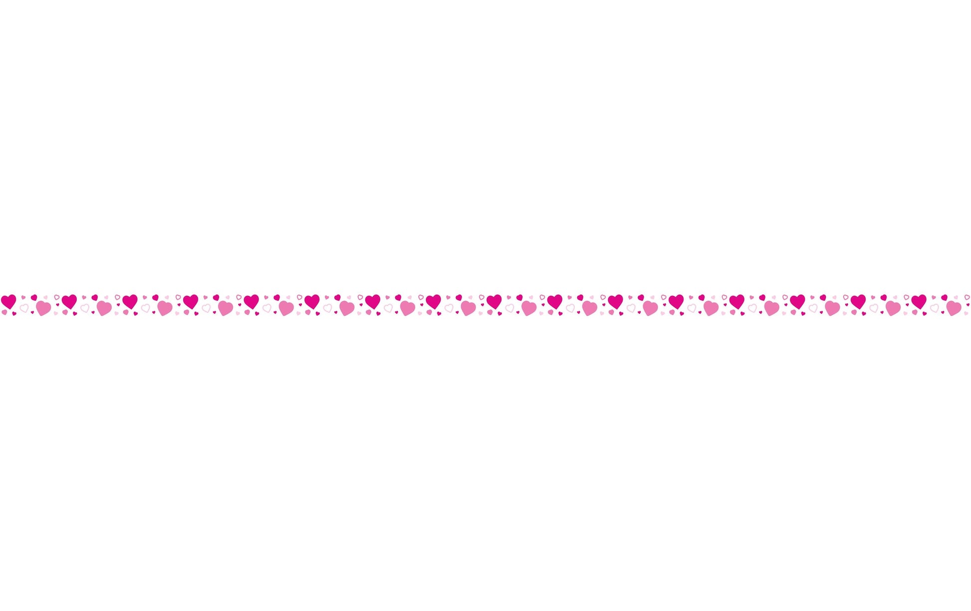 URSUS Washi Tape Herzen – 6,5 mm × 10 m, mehrfarbig – 4 Rollen, Papier