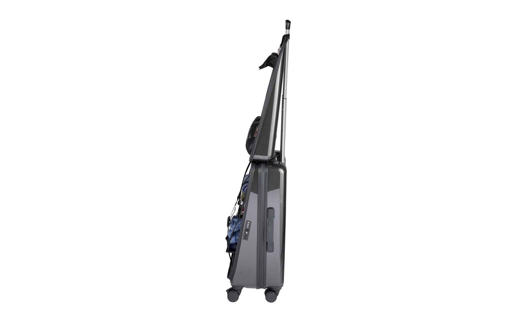 Casyro Trolley – 80 l, Hartschale PC, 4 Rollen, mit TSA, anthrazit