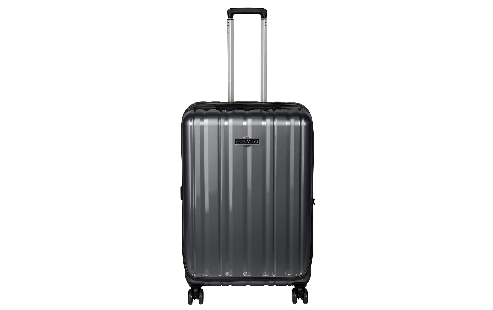 Casyro Trolley – 120 l, Hartschale PC, 4 Rollen, mit TSA, Anthrazit, 50 × 77 × 30 cm