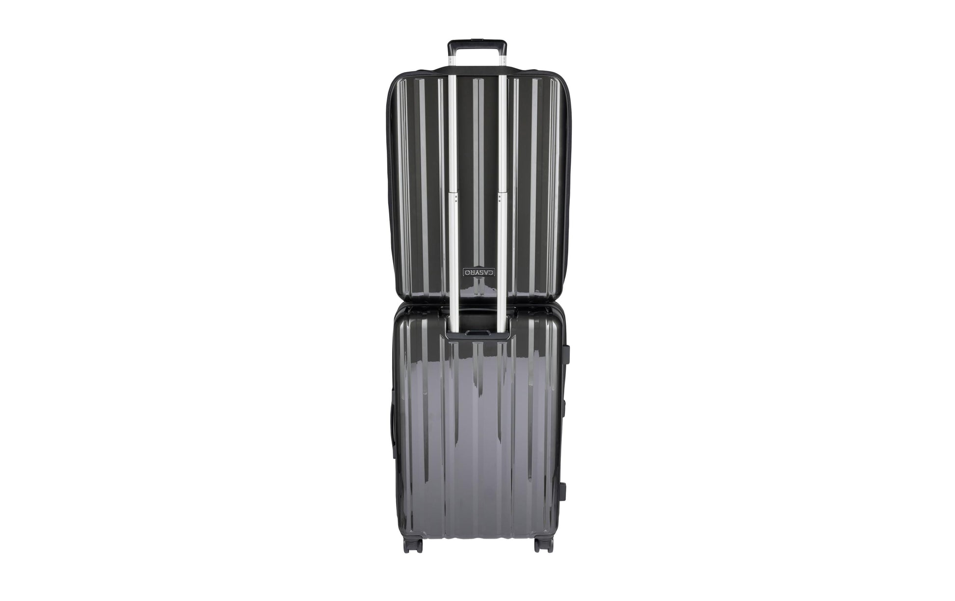Casyro Trolley – 120 l, Hartschale PC, 4 Rollen, mit TSA, Anthrazit, 50 × 77 × 30 cm