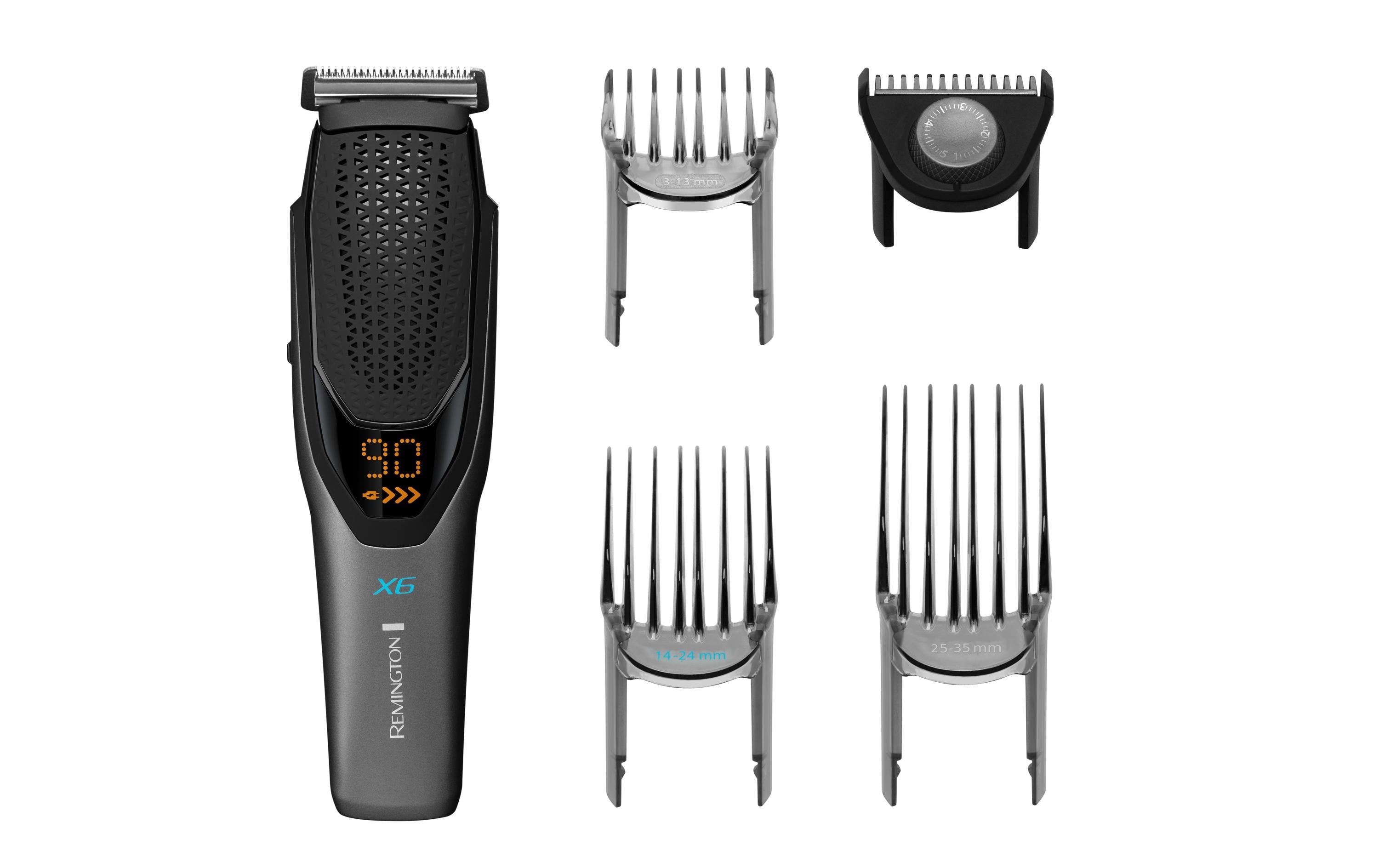 Remington Haarschneider HC6000 X6 Power-X – Schnittlänge 0,5–35 mm, bis 90 min Laufzeit – Schwarz
