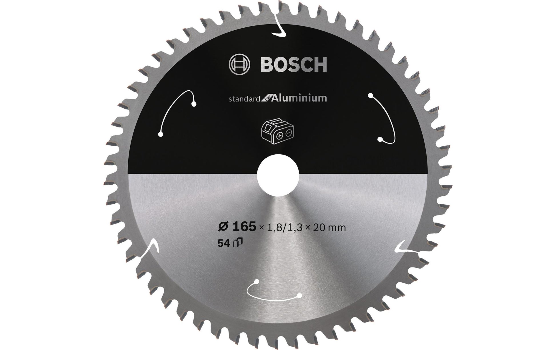 Bosch Professionelles Kreissägeblatt 165 × 20 × 1,8 mm, 54 Zähne – für Aluminium, Nichteisenmetalle – 1 Stück