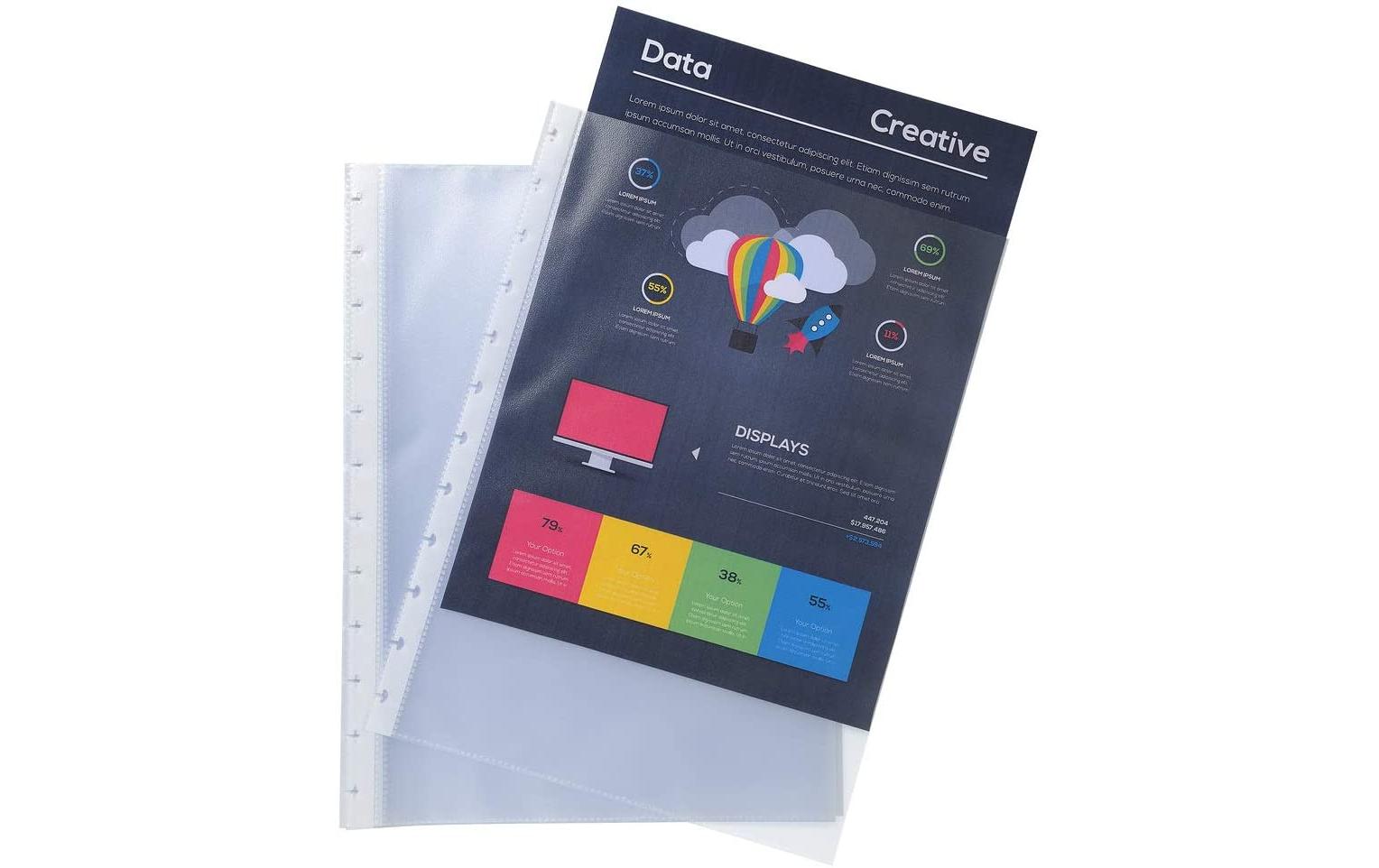 Exacompta 86001E Sichtmappe A4 – Transparent, Polypropylen, 10er-Pack