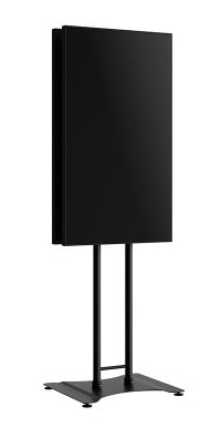 Hagor Digital Signage Stand für 43–65" Displays, VESA 100×100 bis 400×400 – zweiseitig – Metall, Schwarz