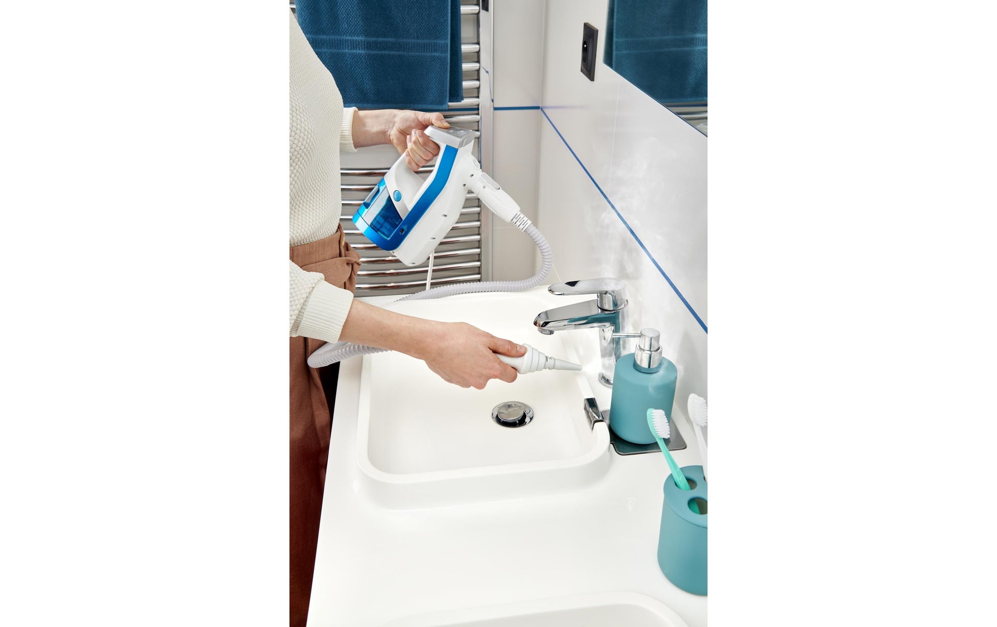 Rowenta Stabstaubsauger Clean & Steam Multi RY8544 – 2-in-1, 1700 W, 0,5 l, Netzbetrieb