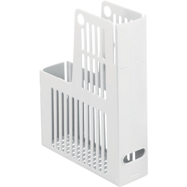 Esselte Stehsammler Collecta – für Format A4, Kunststoff, weiss, mit Griffloch, 72 × 310 × 235 mm