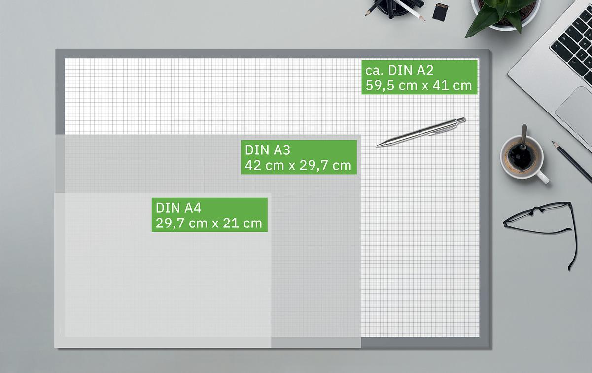 Sigel Wochenplaner – 1 Woche pro Seite, geleimt, A3, 24 Monate Jan–Dez, 2025/2026, mehrsprachig