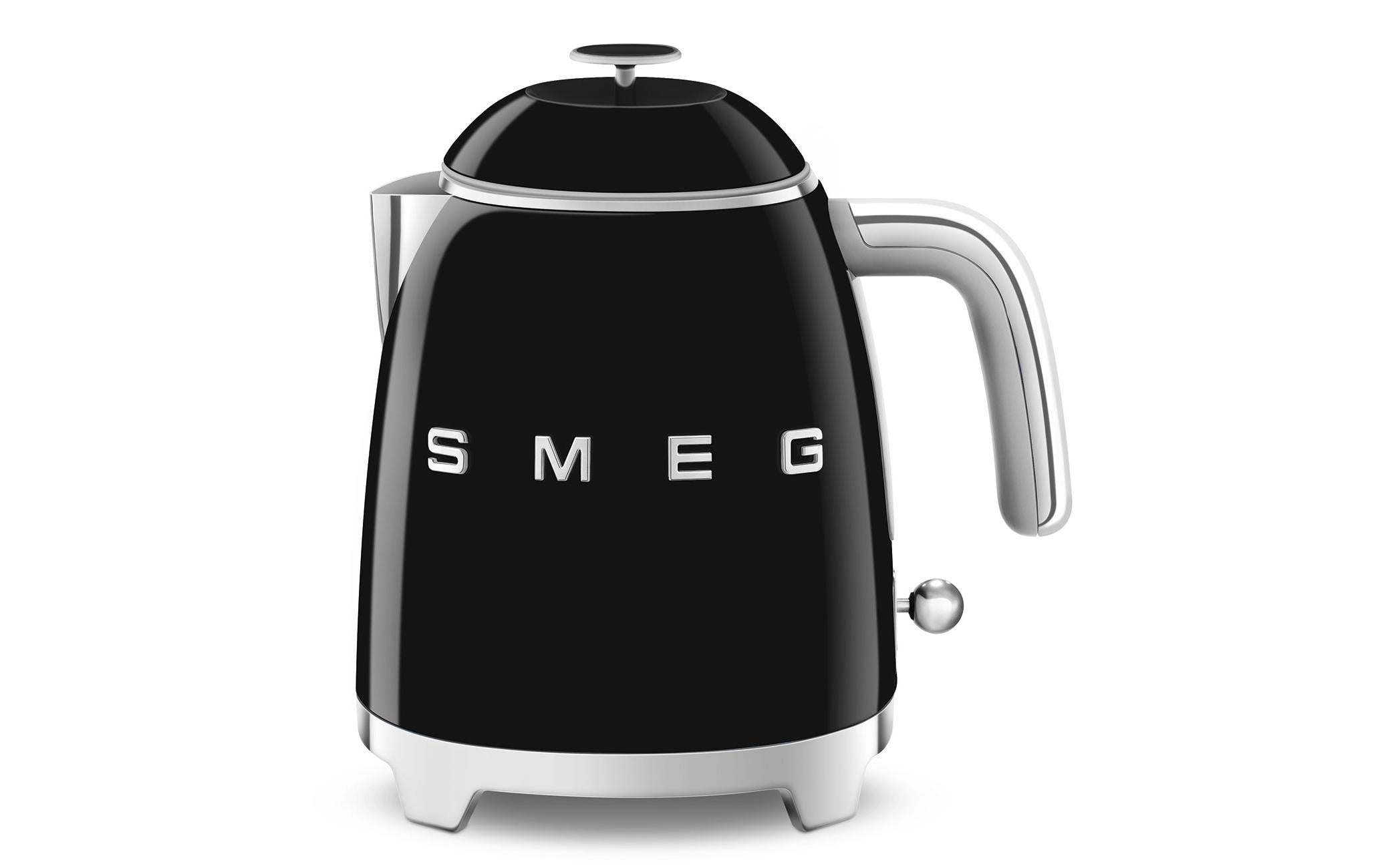Smeg 50's KLF05BLEU – Wasserkocher 0,8 l, 1400 W, Edelstahl, Schwarz