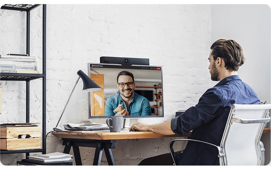 Yealink UVC34 Collaboration Bar – Videobar – 4K, Sichtfeld 120°, Auto Framing, für Microsoft Teams/Google Meet