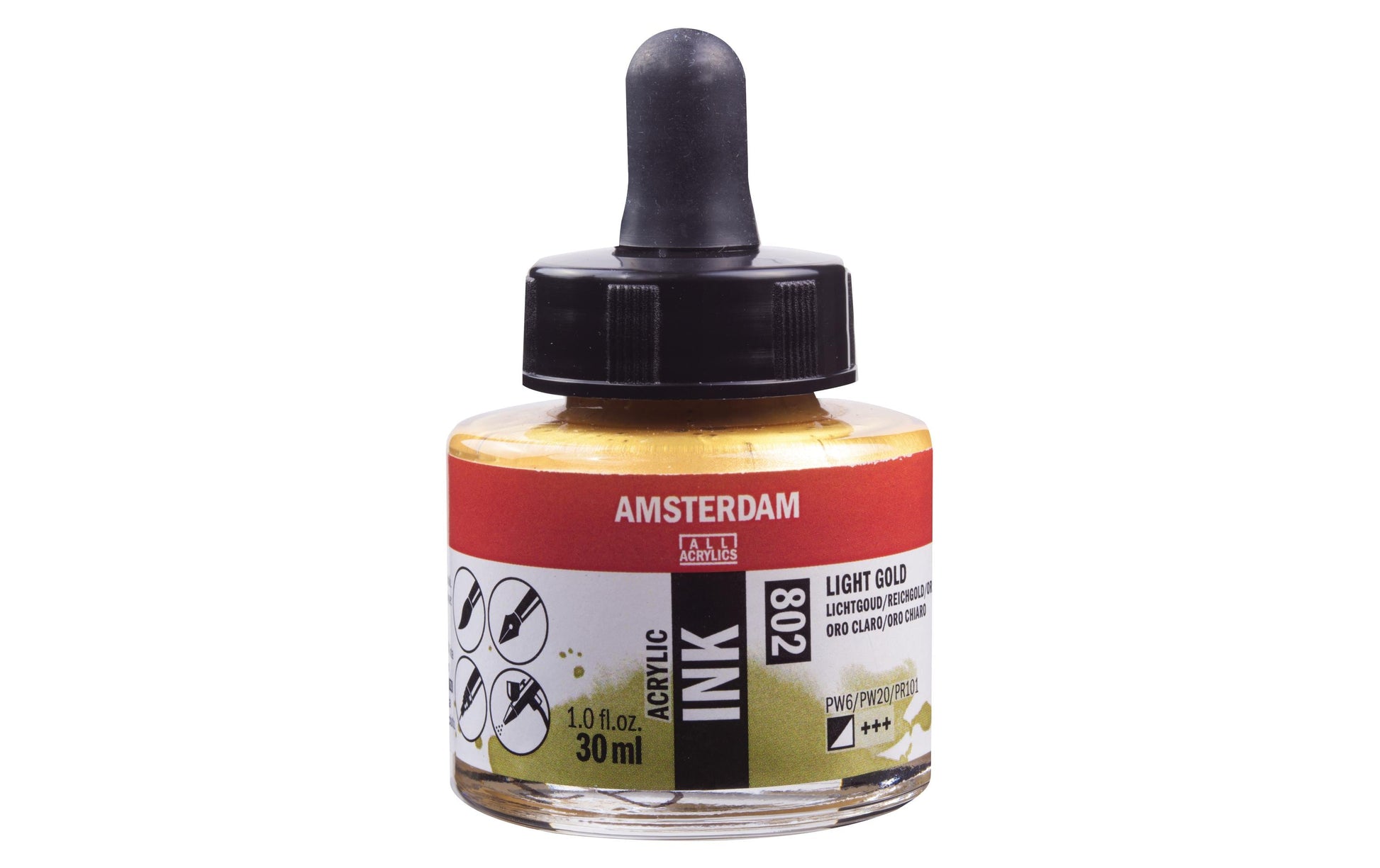 Royal Talens Amsterdam Acryltinte – Gold, lichtecht – 30 ml