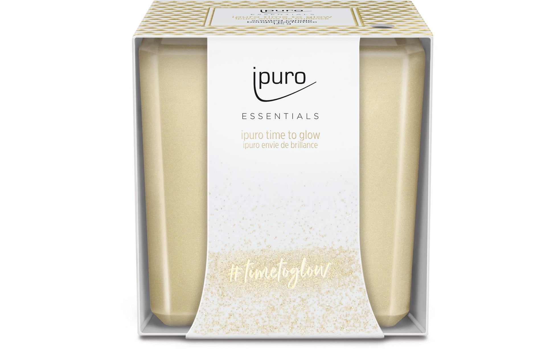 ipuro Young Line Time to Glow – Duftkerze, Gold, Weiss