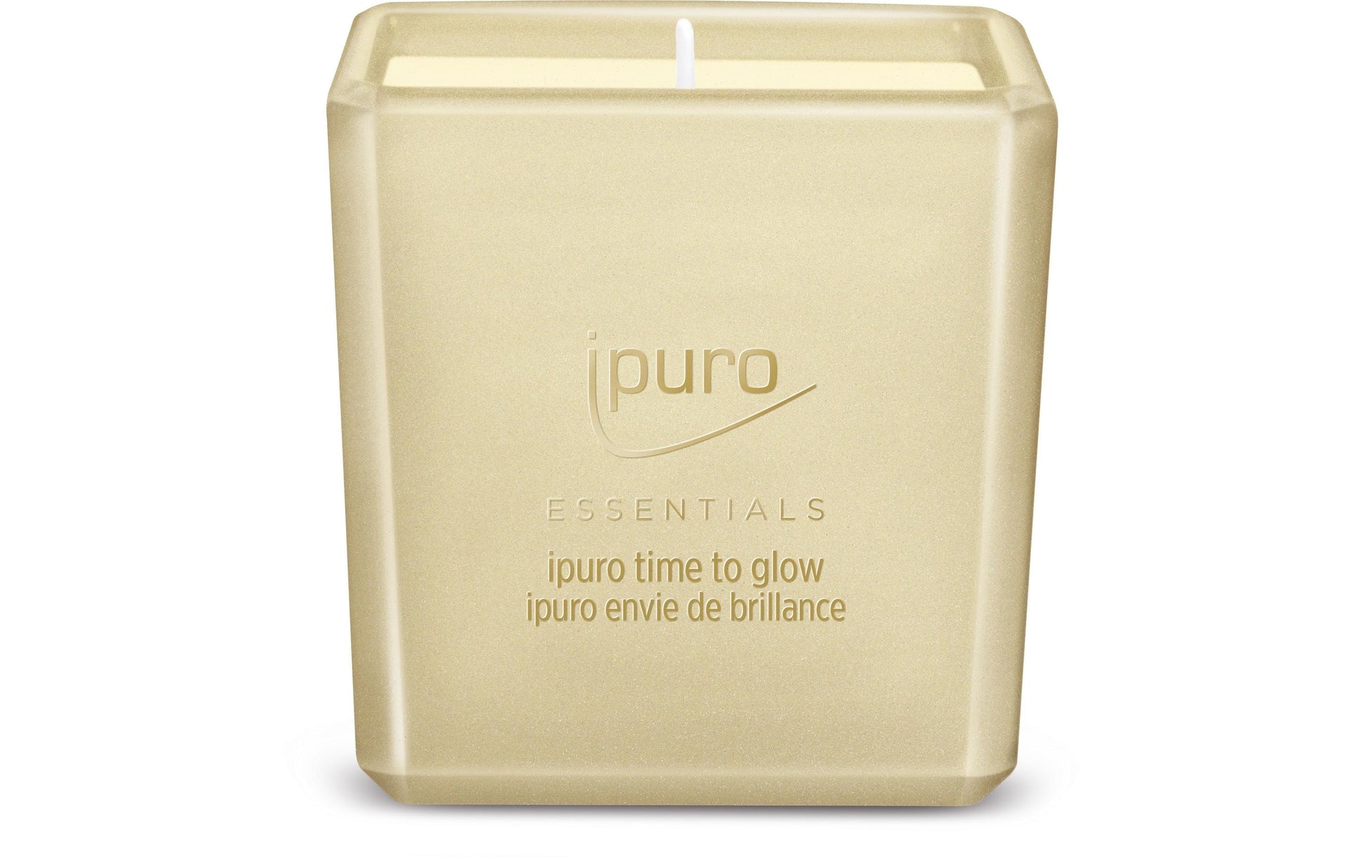 ipuro Young Line Time to Glow – Duftkerze, Gold, Weiss