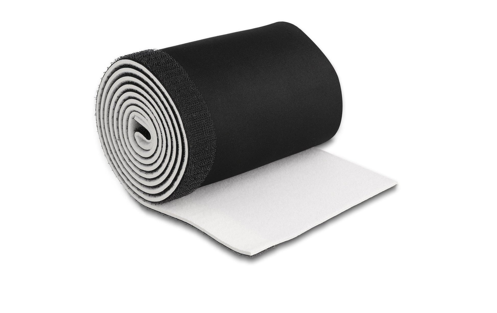 DeLOCK Kabelschlauch, Ø 35 mm × 1,5 m, zuschneidbar, Klettverschluss – schwarz/weiss