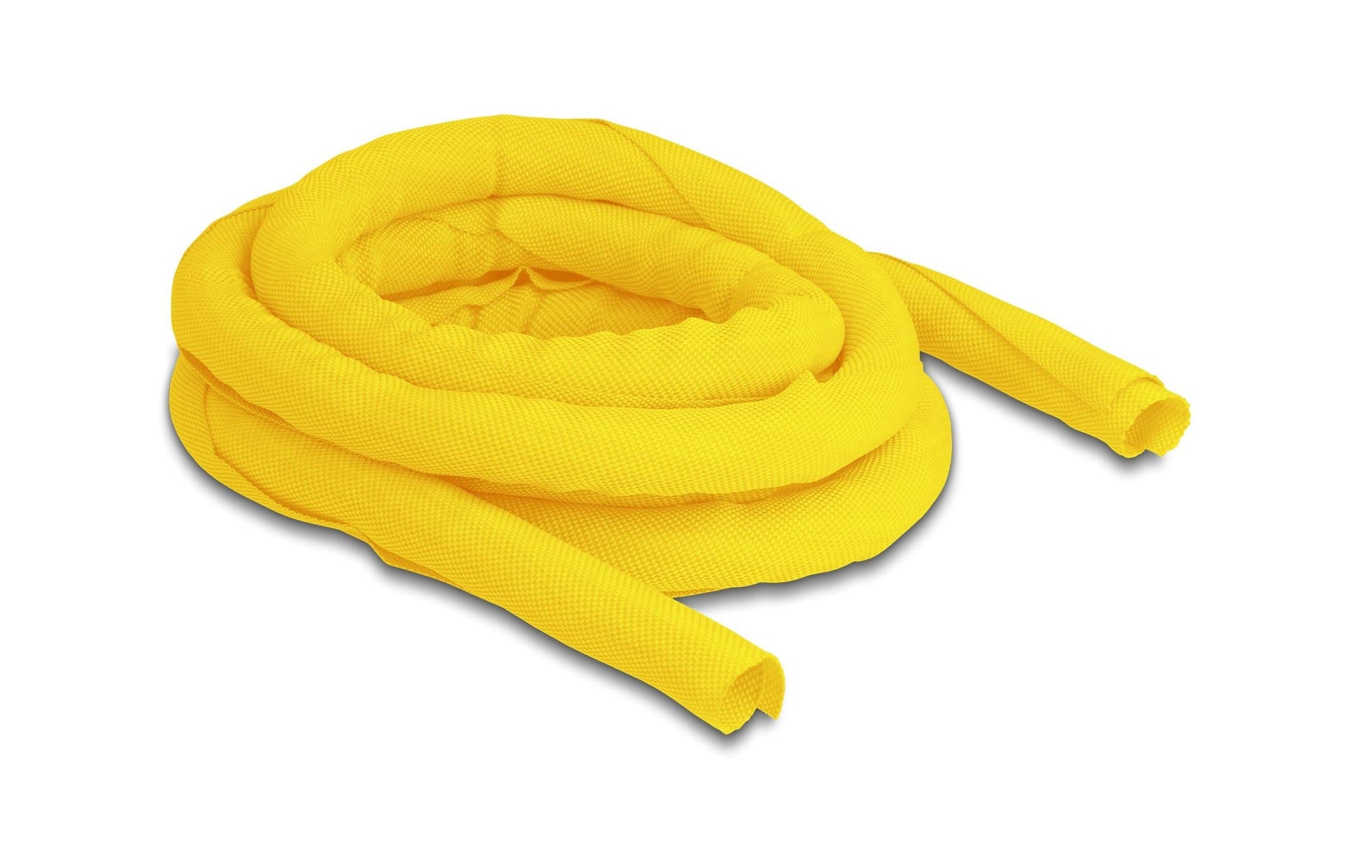DeLOCK Kabelschlauch Ø 16–17 mm, 2 m, selbstschliessend, hitzebeständig – gelb