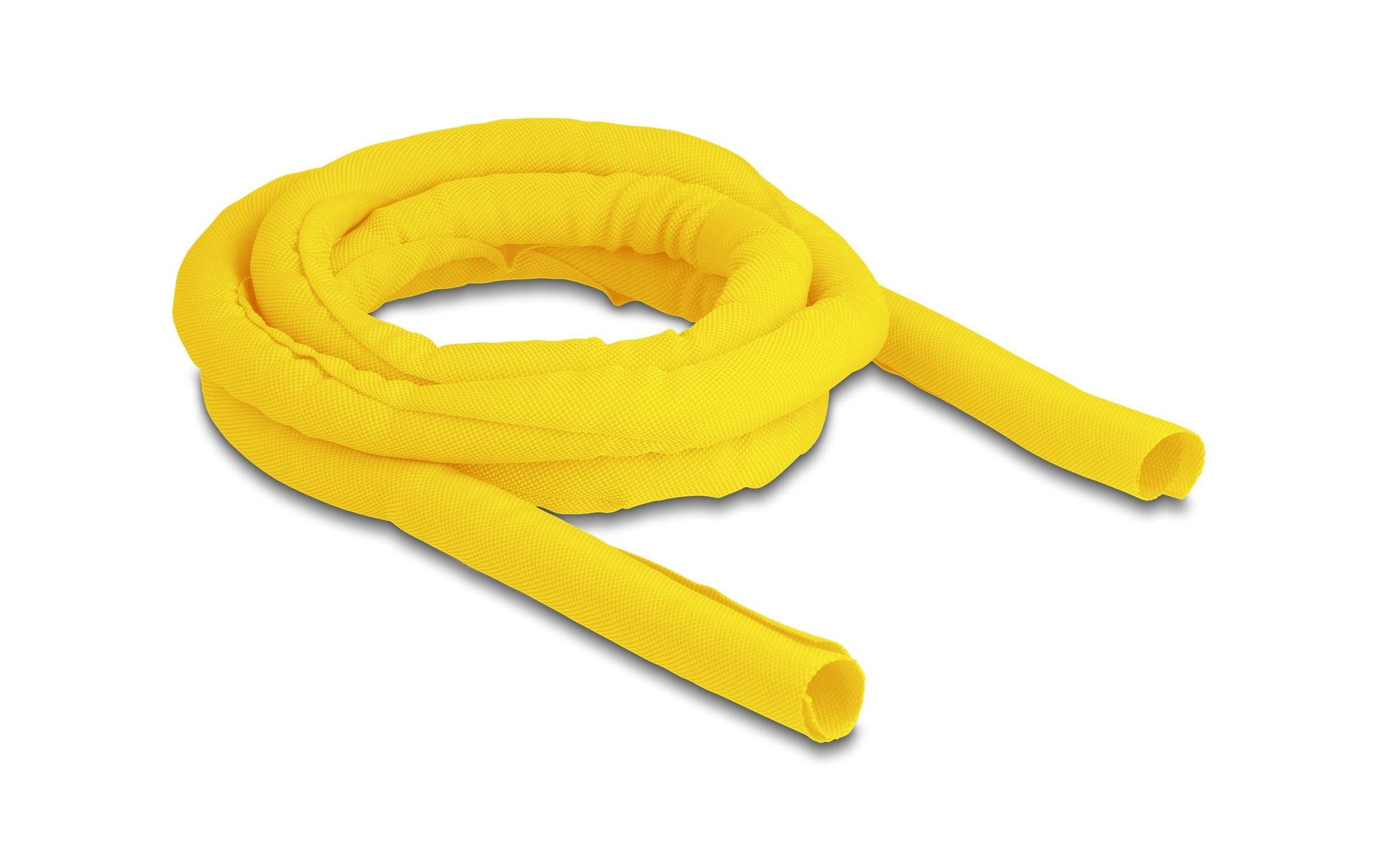 DeLOCK Kabelschlauch, Ø 19 mm × 2 m, selbstschliessend, hitzebeständig – Gelb