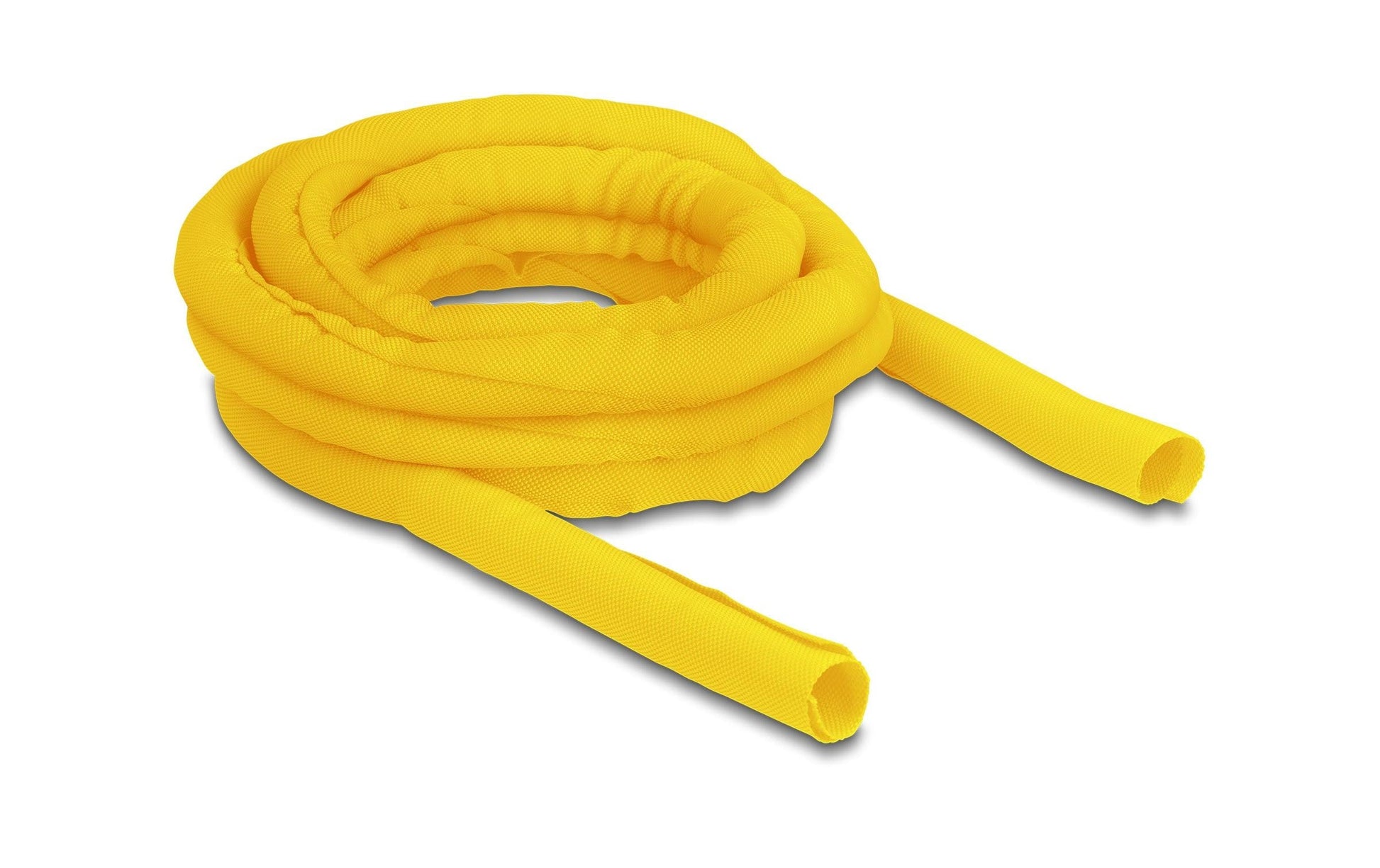 DeLOCK Kabelschlauch – 19 mm × 5,00 m, Polyester, Gelb, zuschneidbar, hitzebeständig, 1er-Pack