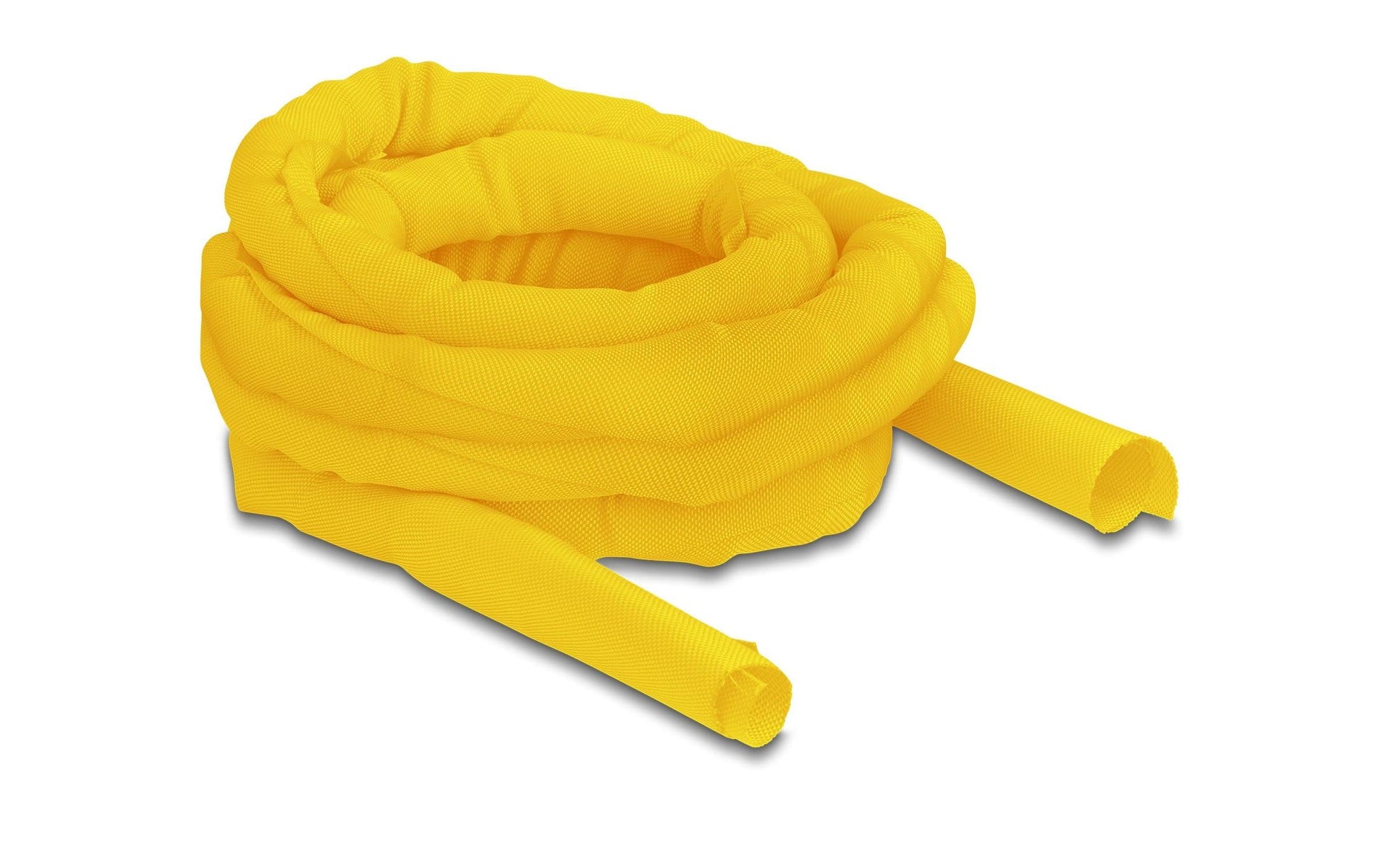 DeLOCK Kabelschlauch, Ø 25 mm, 5 m, selbstschliessend, hitzebeständig – Gelb