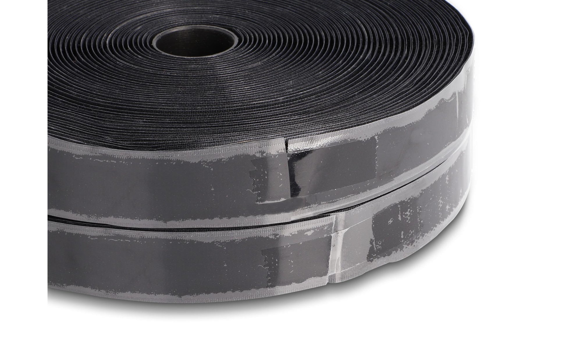 DeLOCK Klettband – 25 mm × 15 m, schwarz, selbstklebend, 1 Stk.