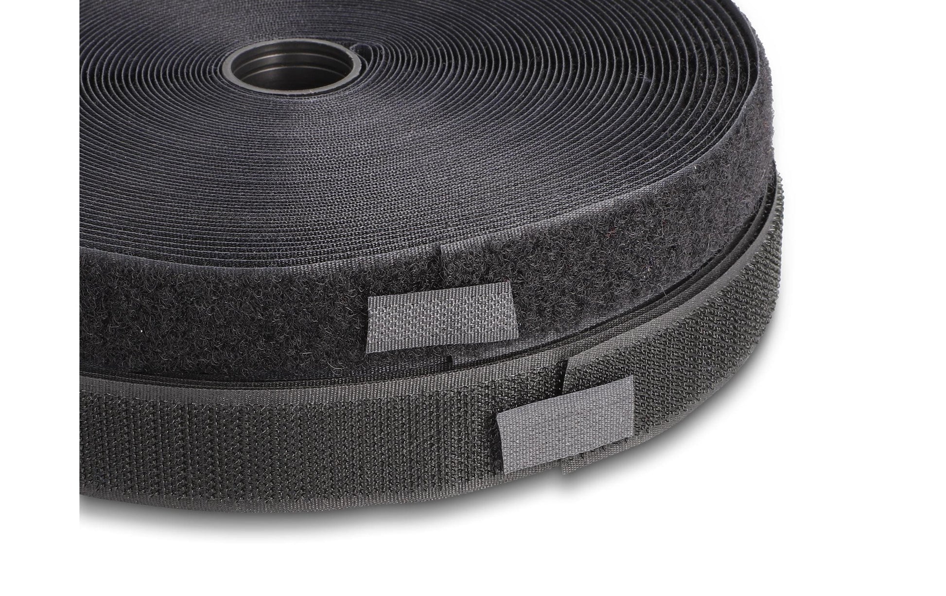 DeLOCK Klettband, 25 mm × 25 m, schwarz, 1 Stück