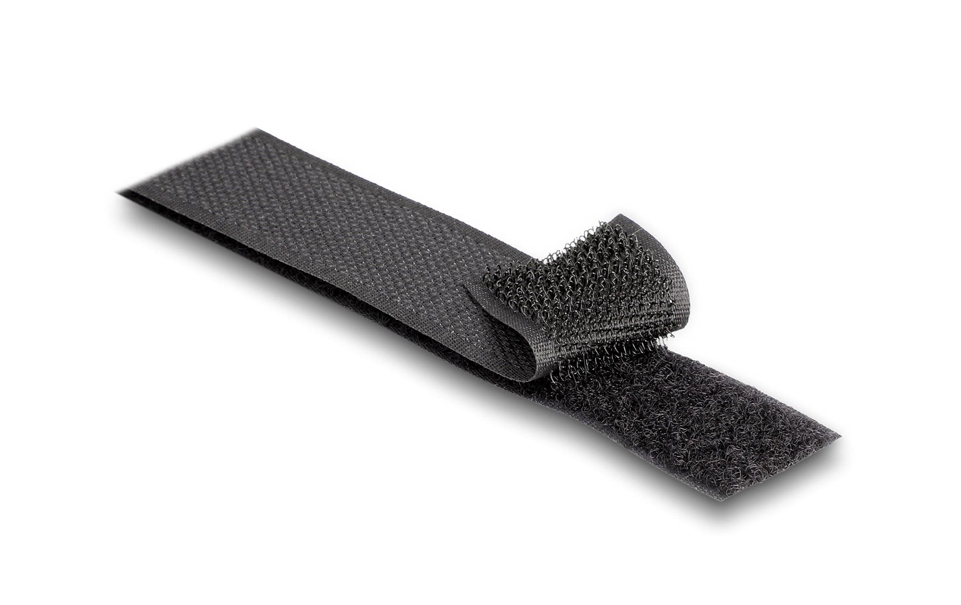 DeLOCK Klettband, 25 mm × 25 m, schwarz, 1 Stück