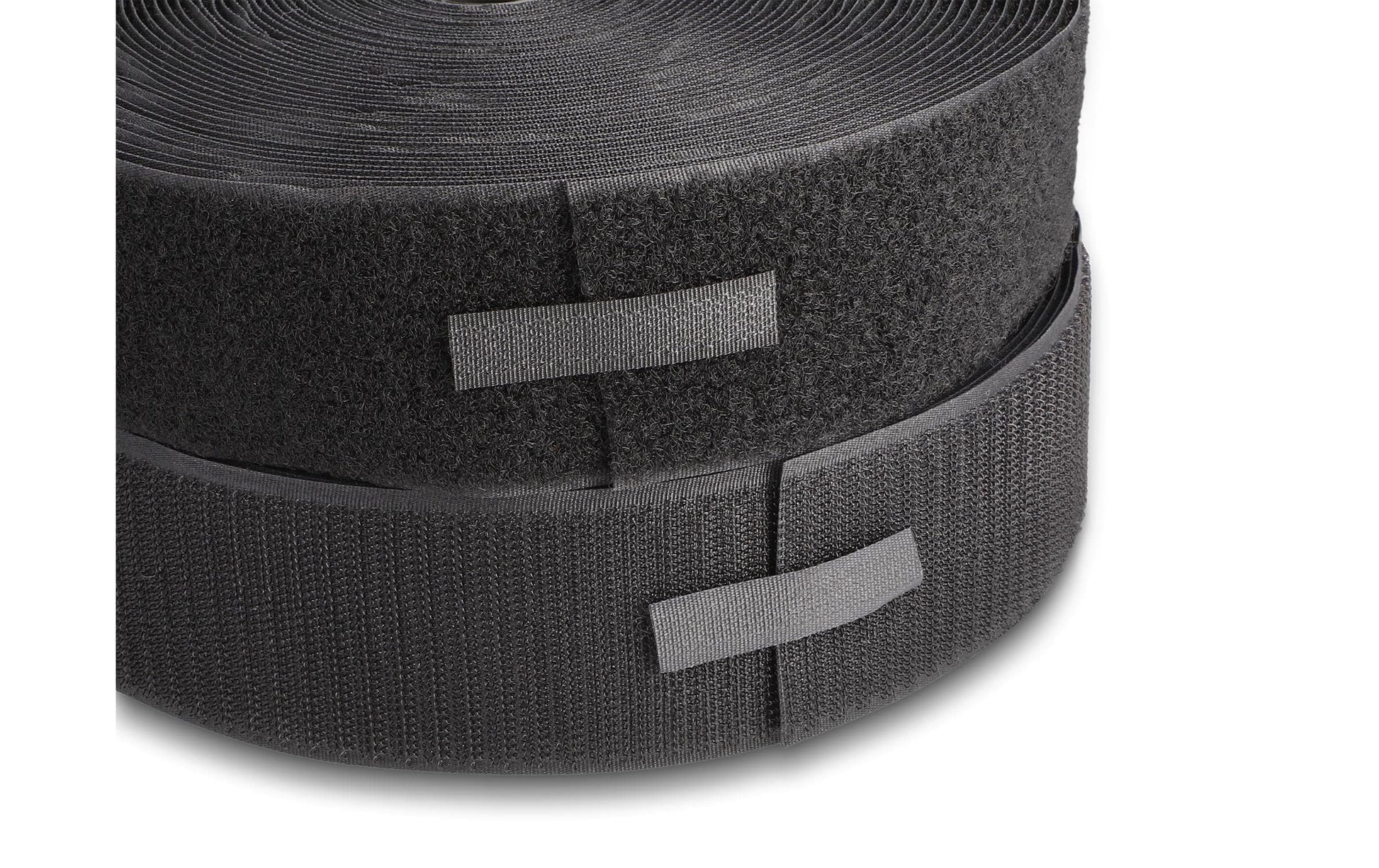 DeLOCK Klettband 25 m × 50 mm, Polyamid, Schwarz, Wiederverwendbar