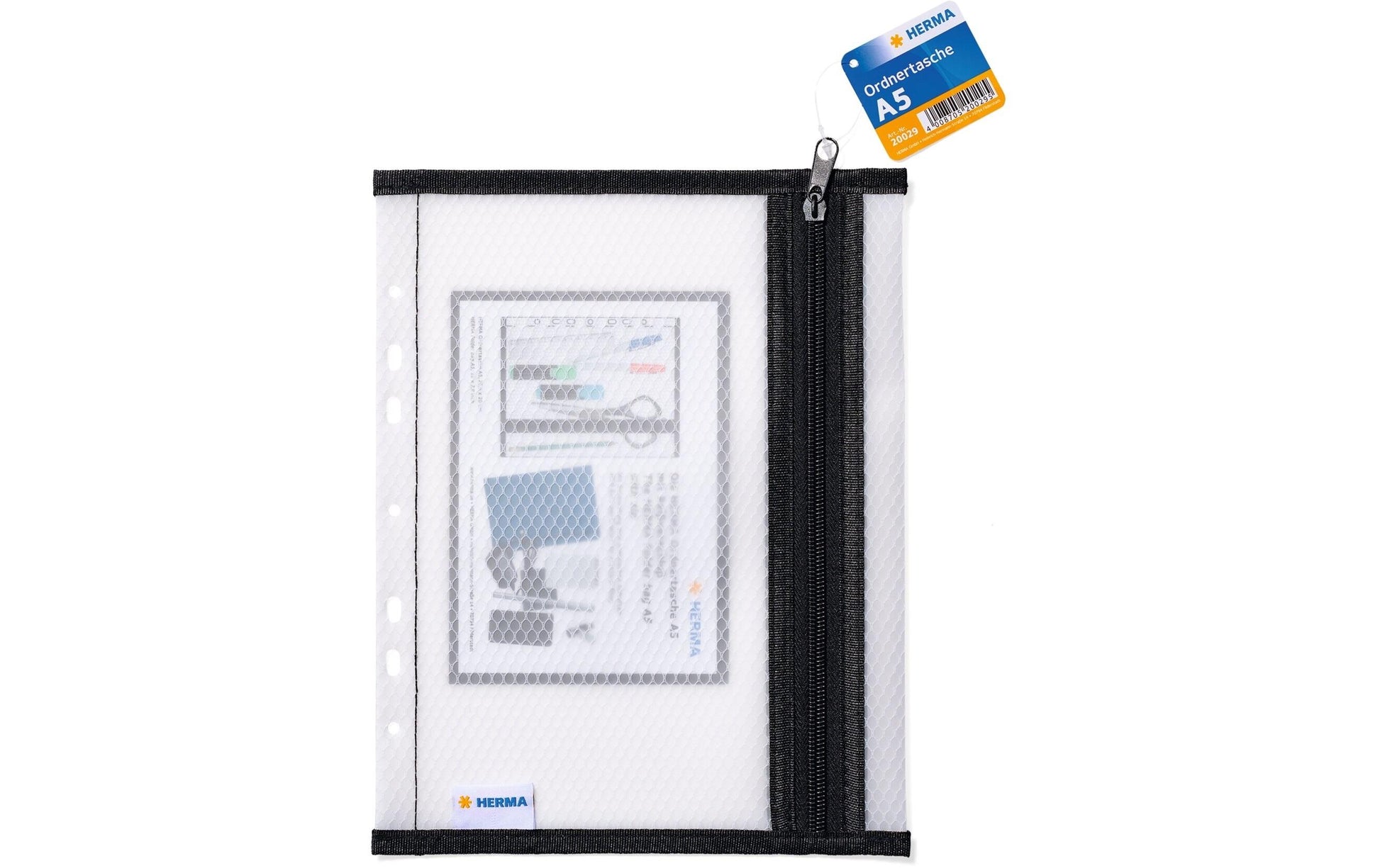 HERMA Sichtmappe A5 – transparent, Kunststoff, glänzend, 180 µm