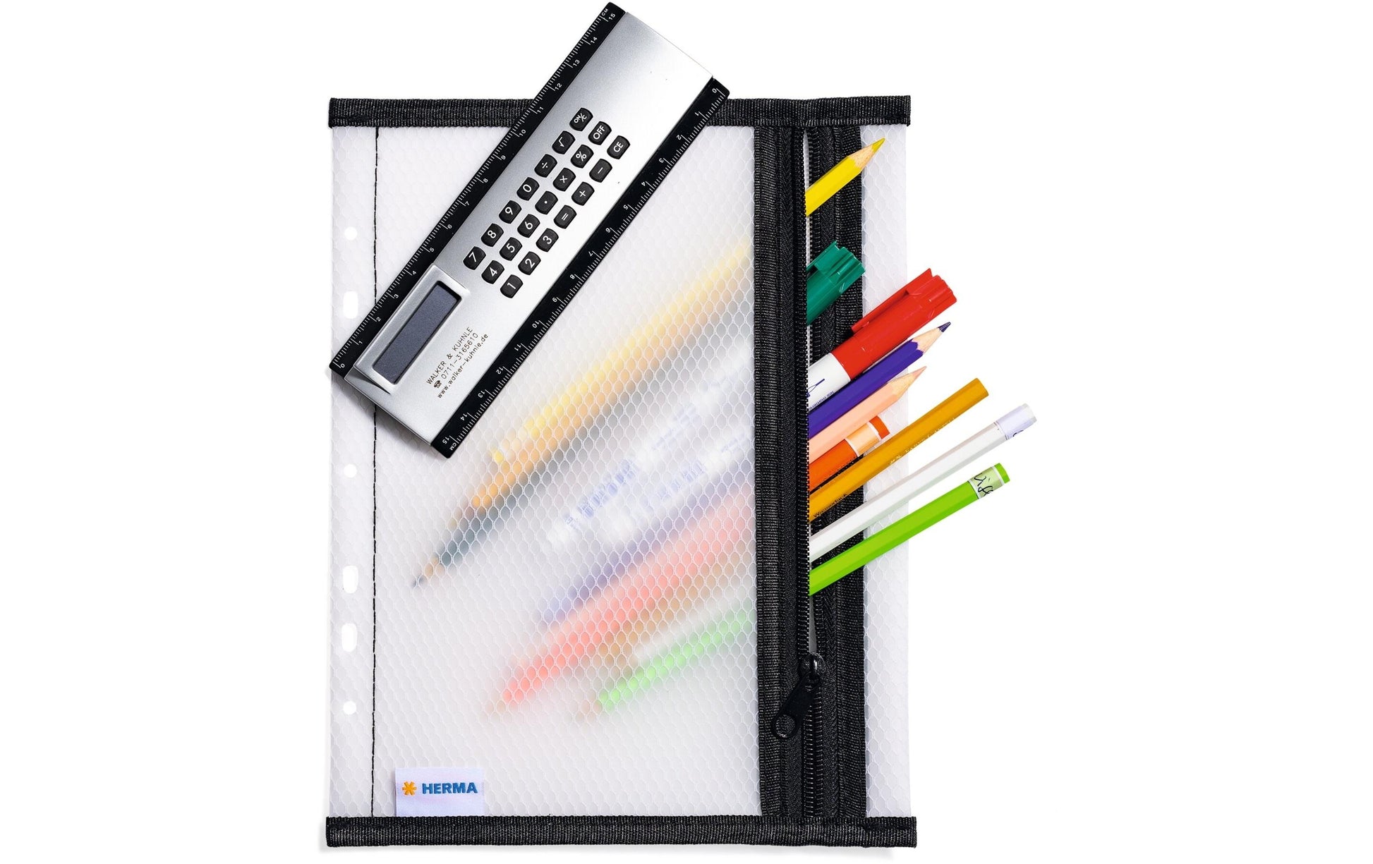 HERMA Sichtmappe A5 – transparent, Kunststoff, glänzend, 180 µm