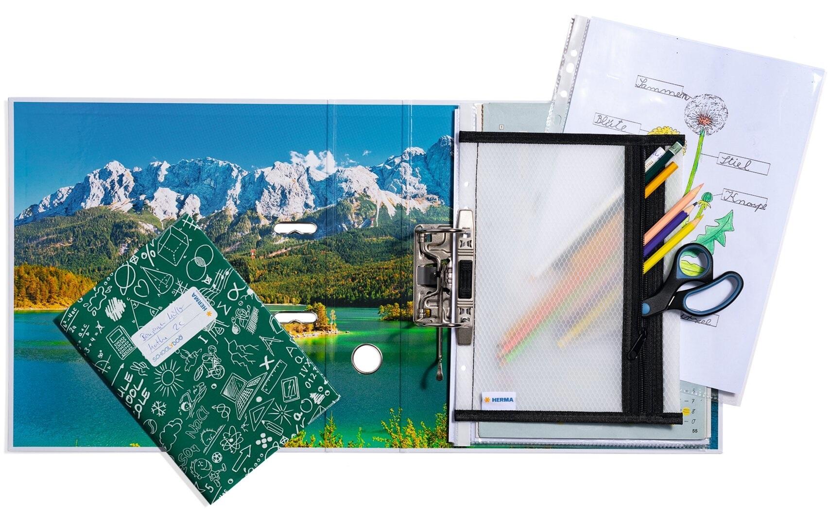 HERMA Sichtmappe A5 – transparent, Kunststoff, glänzend, 180 µm