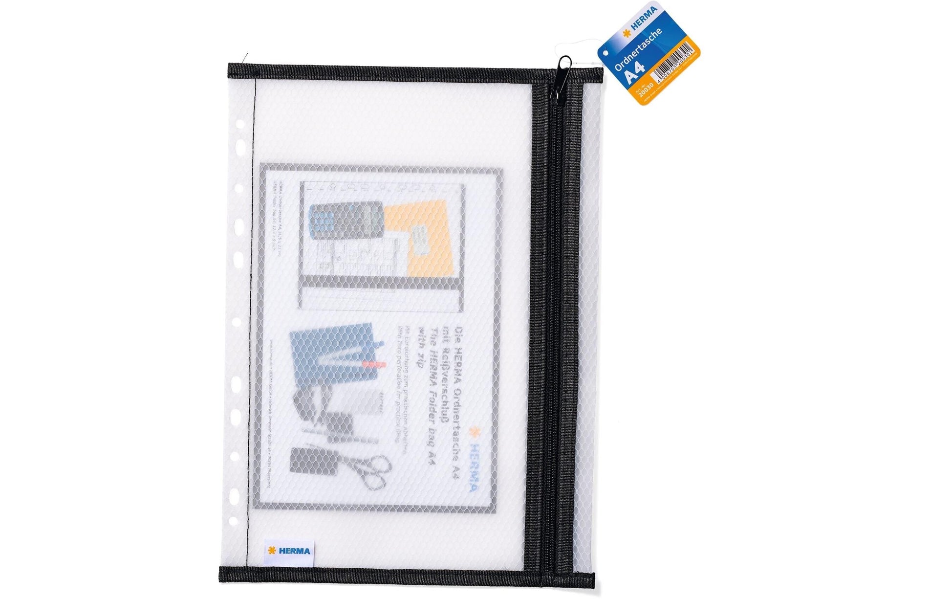 HERMA Sichtmappe A4 – transparent, Kunststoff, glänzend, 180 µm