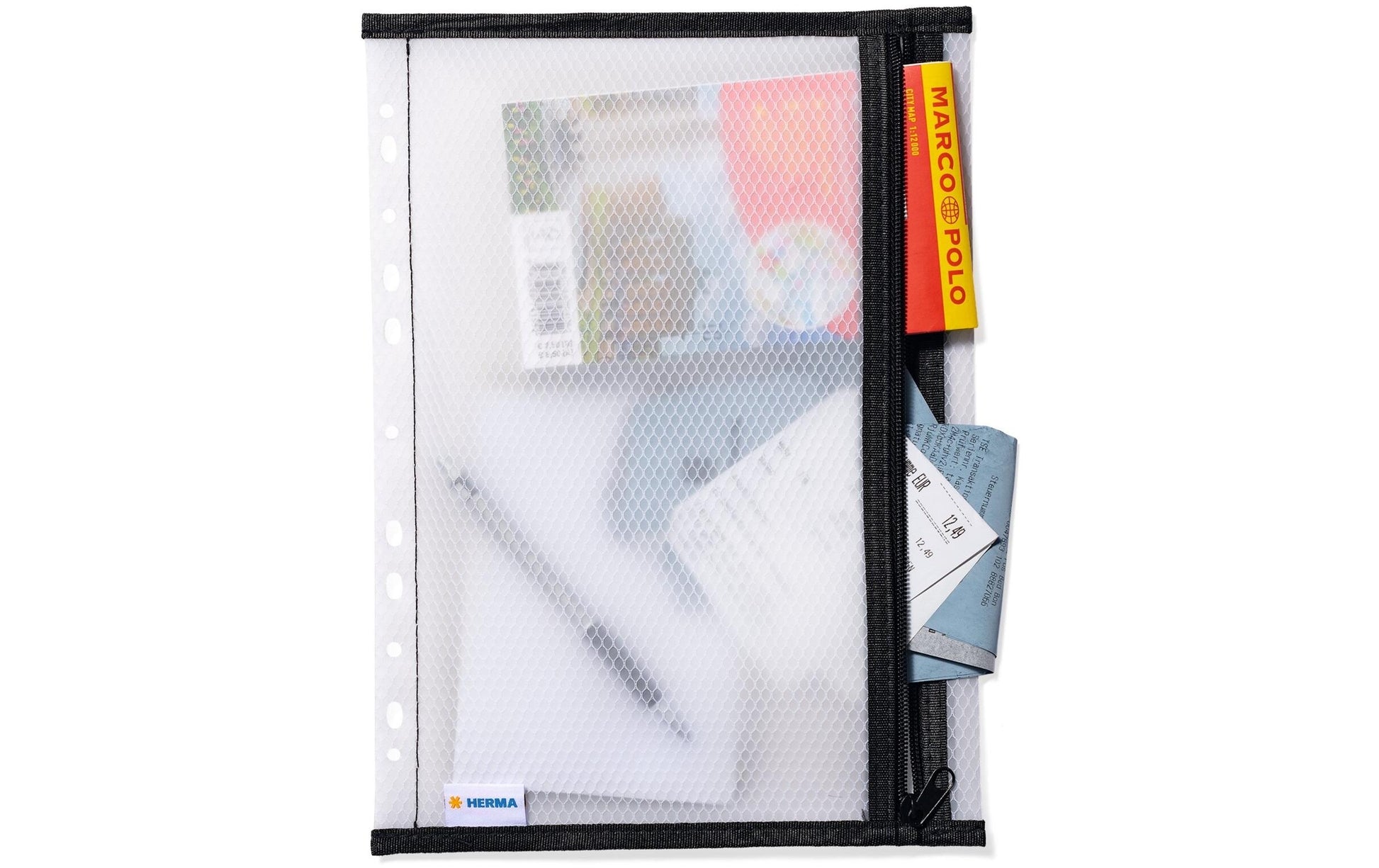 HERMA Sichtmappe A4 – transparent, Kunststoff, glänzend, 180 µm