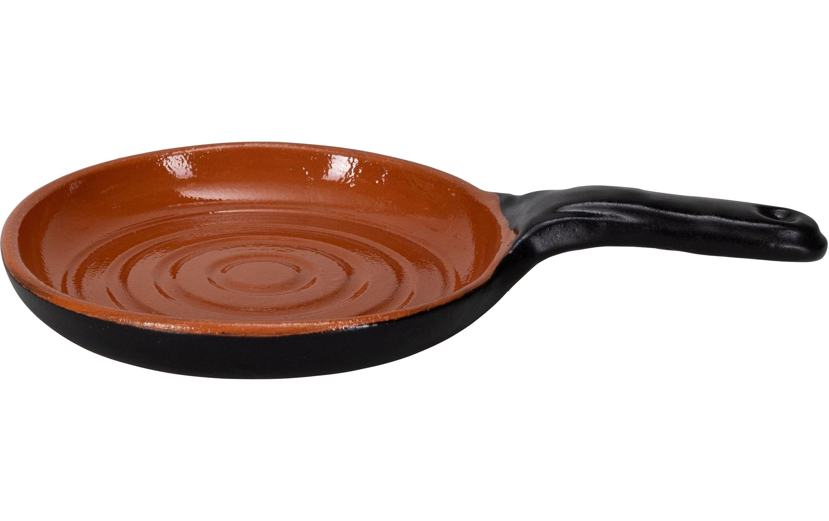Nouvel Fonduepfanne – Ø 16 cm, Terracotta, für Backofen, Grillrost